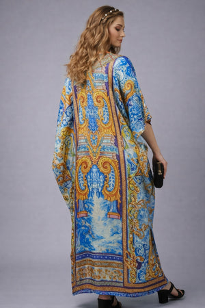 Cobalt Mosaic Kaftan - image 2