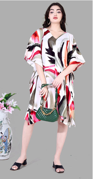 Urban Brushstroke Cotton Kaftan - image 1