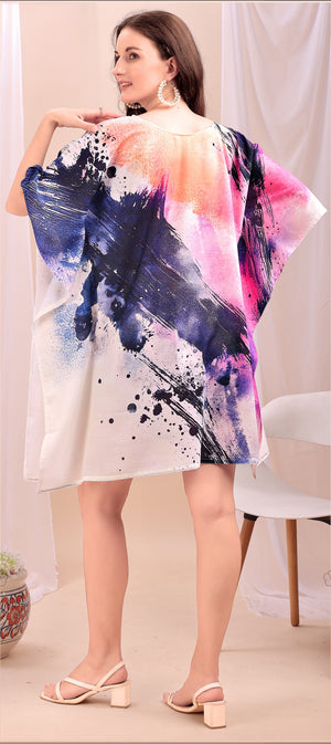 Midnight Mirage Cotton Kaftan - image 3