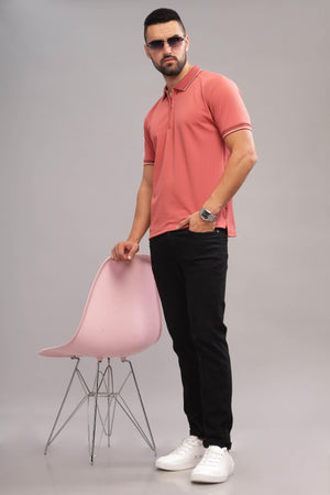 Rouge Rage Polo T-Shirt by Cruzar