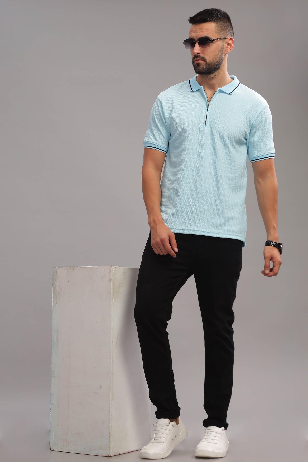 Wrinkle-free technology polo