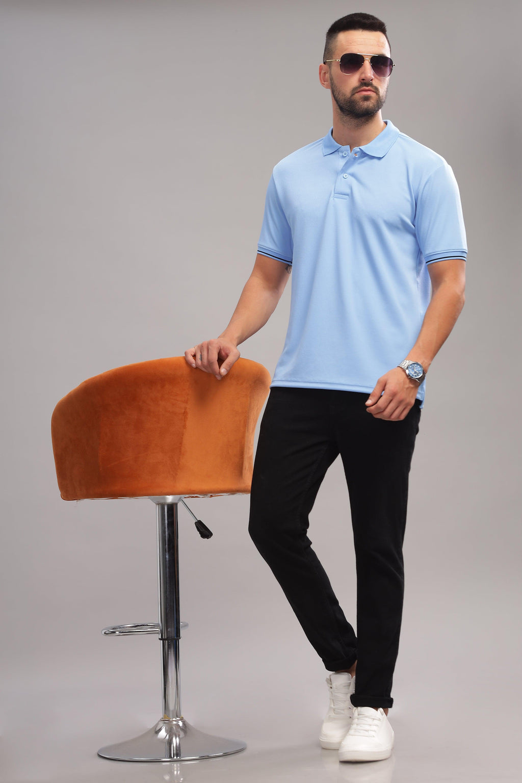 Wrinkle-resistant fabric polo