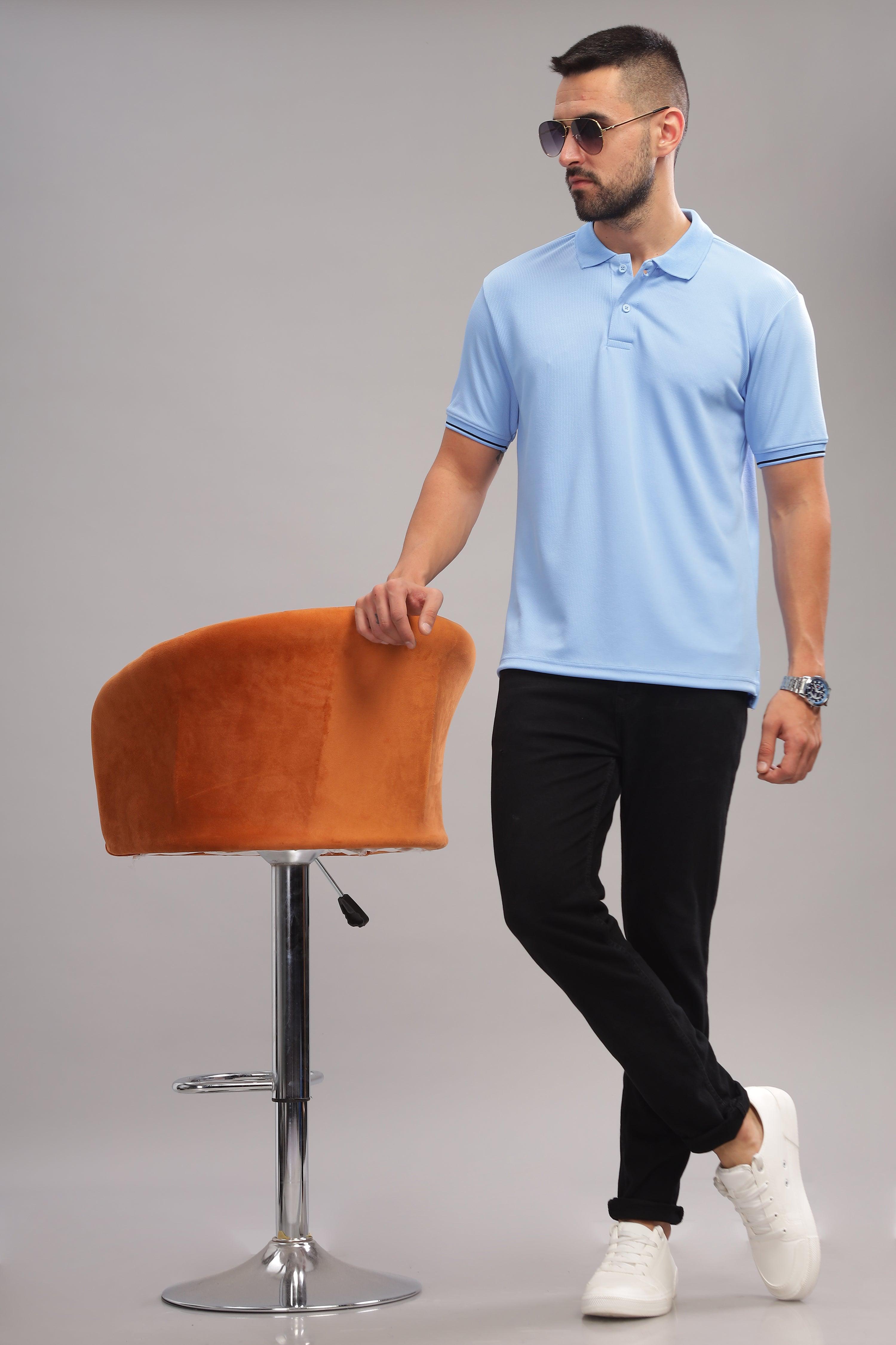 Periwinkle color polo shirt