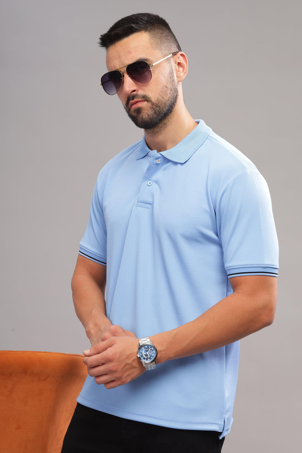 Half sleeves polo shirt