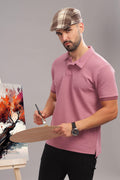Majestic Mauve Mens Polo Shirt by that corner store