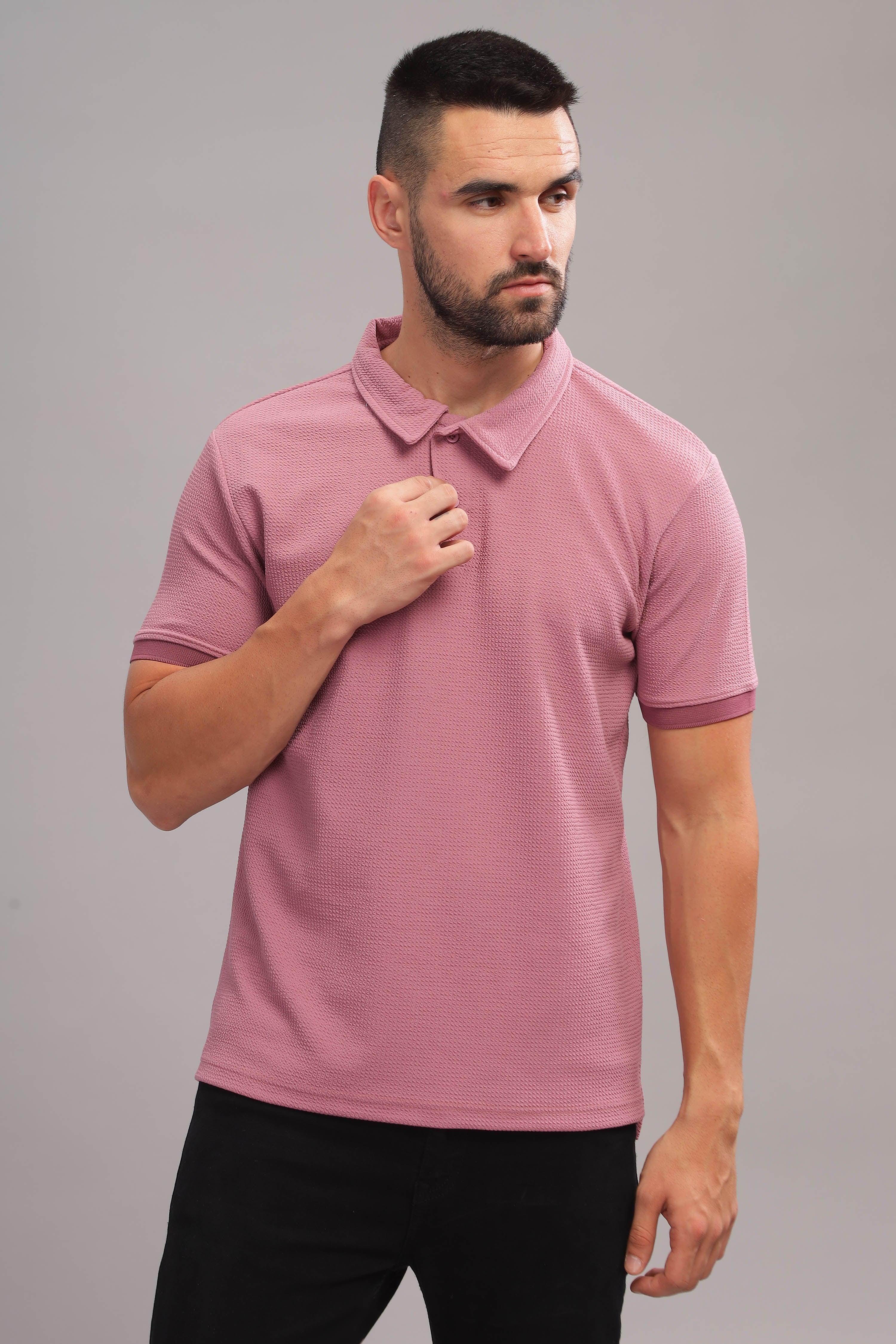 Majestic Mauve Mens Polo T-Shirt by that corner store