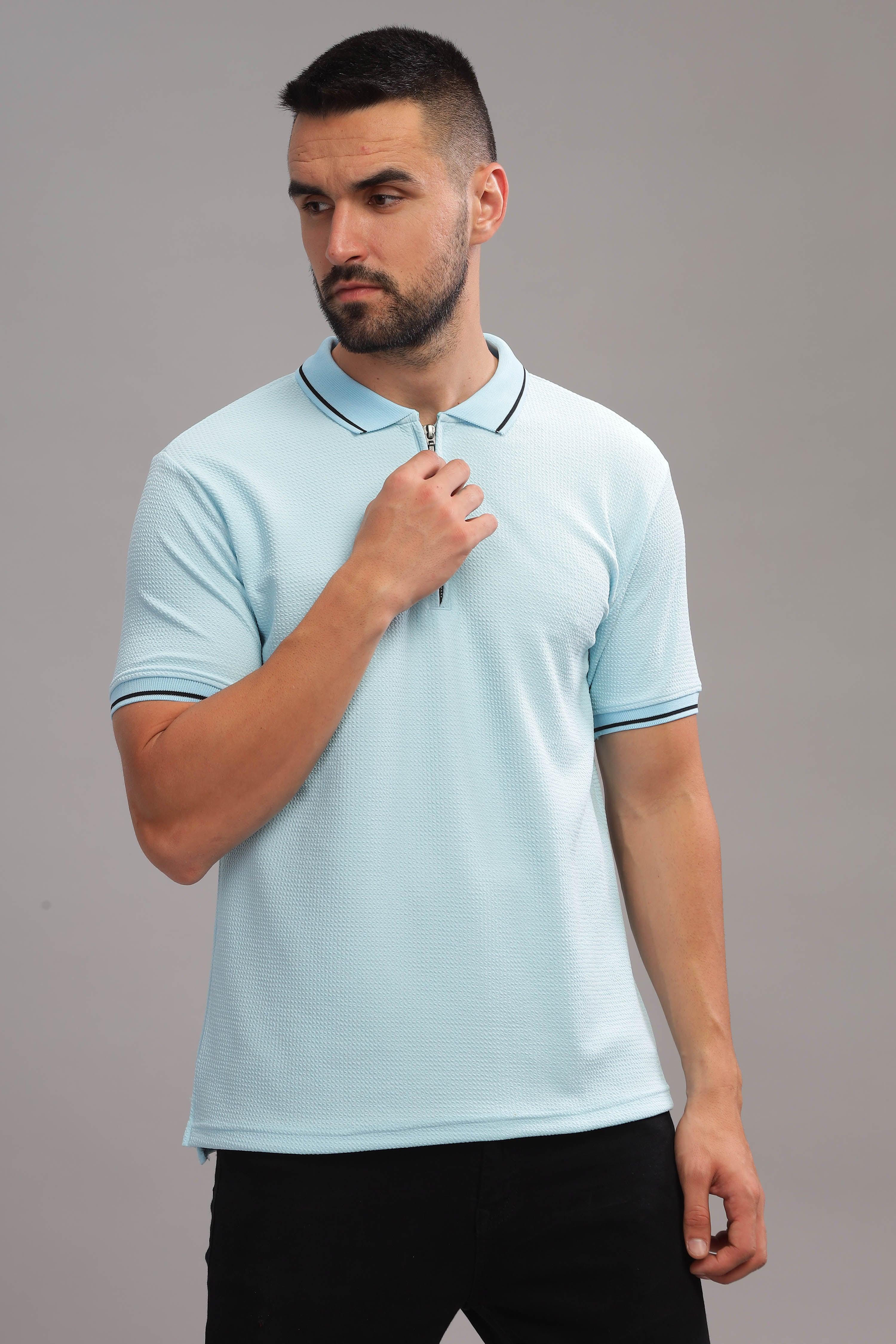 Neu Blue Mens Polo tShirt by that corner store