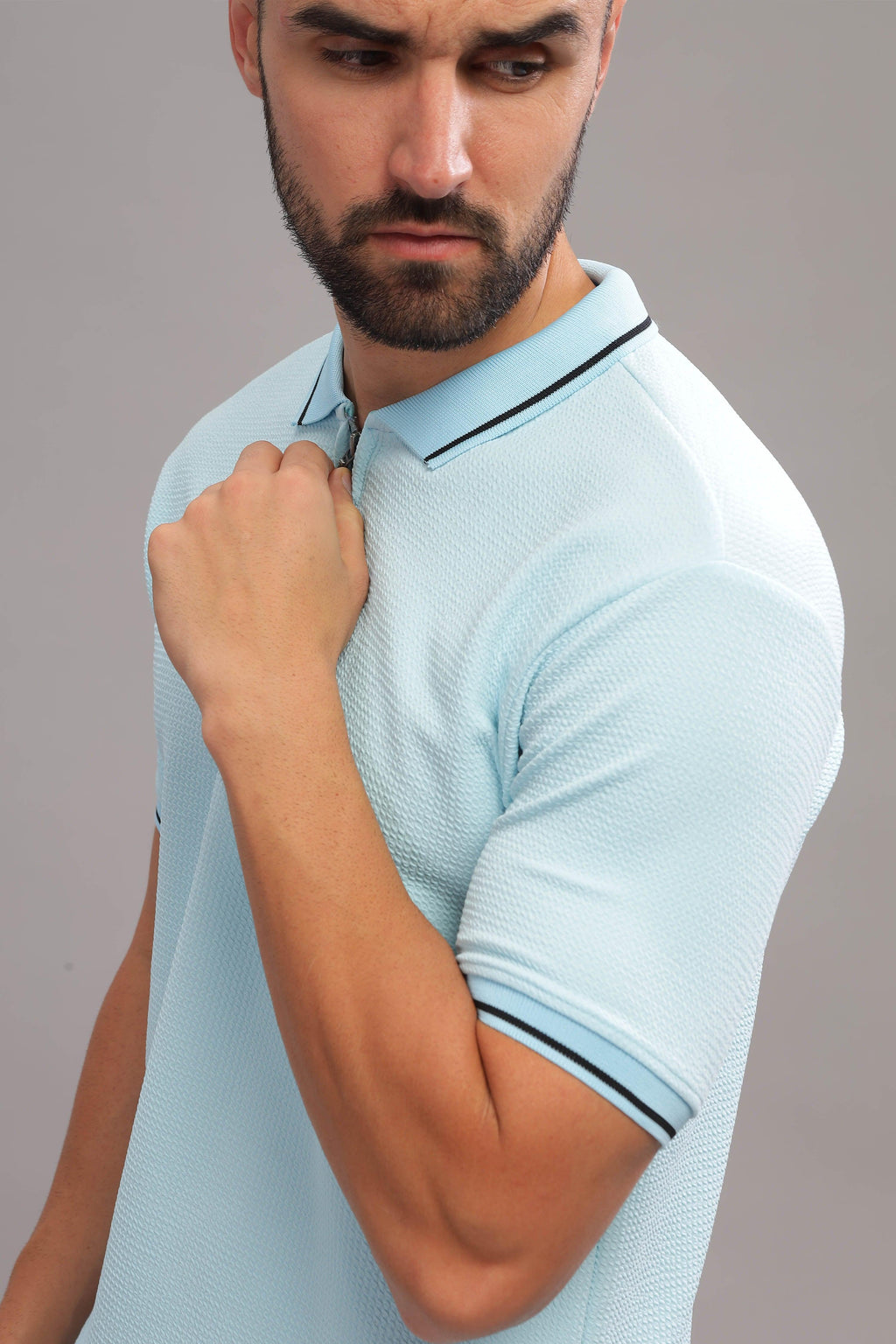 Neu Blue Mens Polo Shirt by cruzar