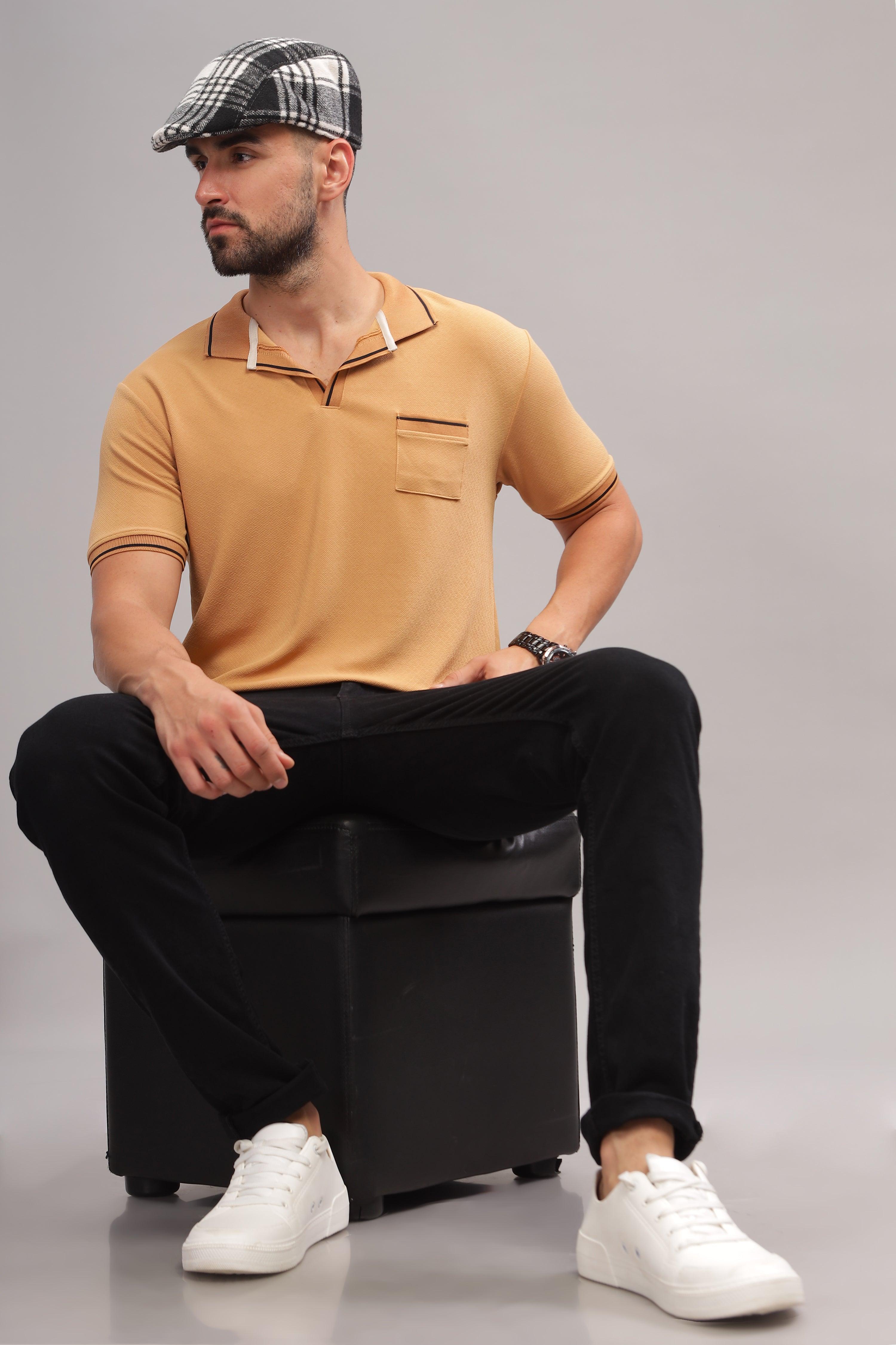 Turkish Tan Mens Polo Shirt