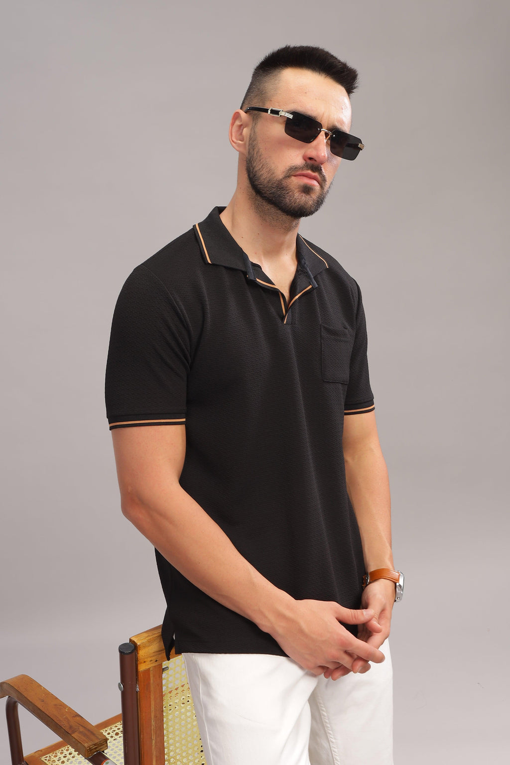 Noir Rider Mens Polo Shirt by that corner store