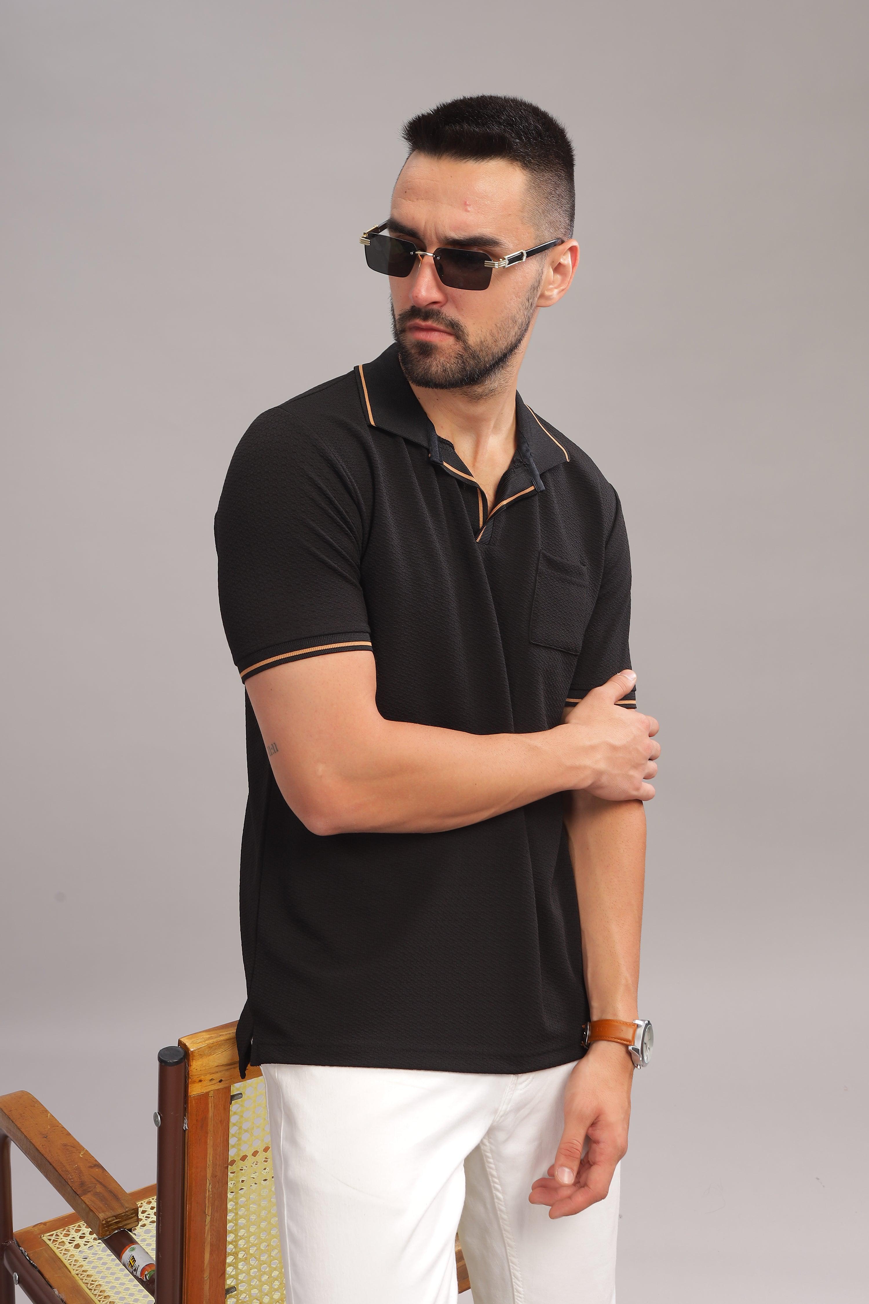 Classic Black Polo T-Shirt