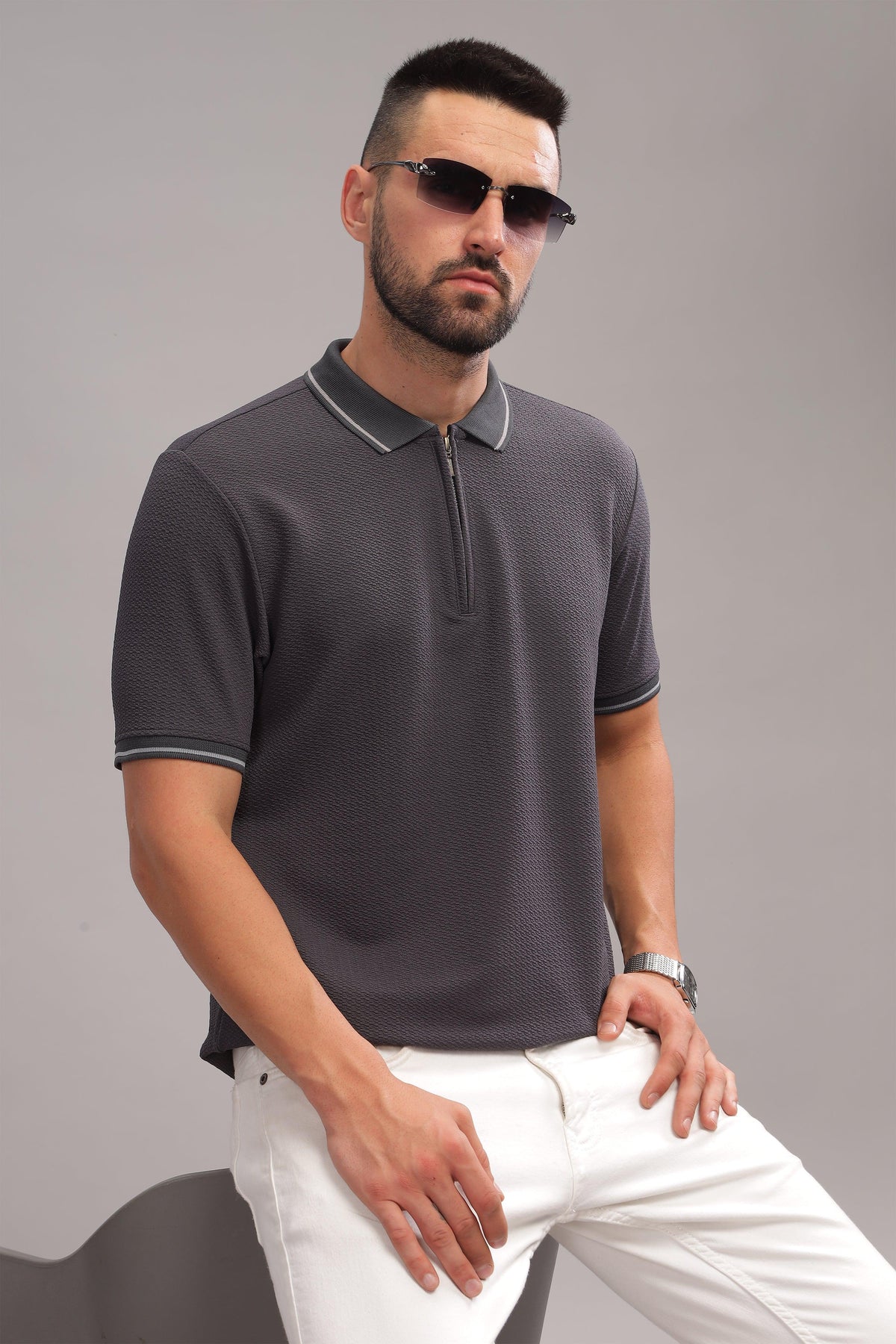 Smokey Stone Mens Polo Shirt by that Corner Store
