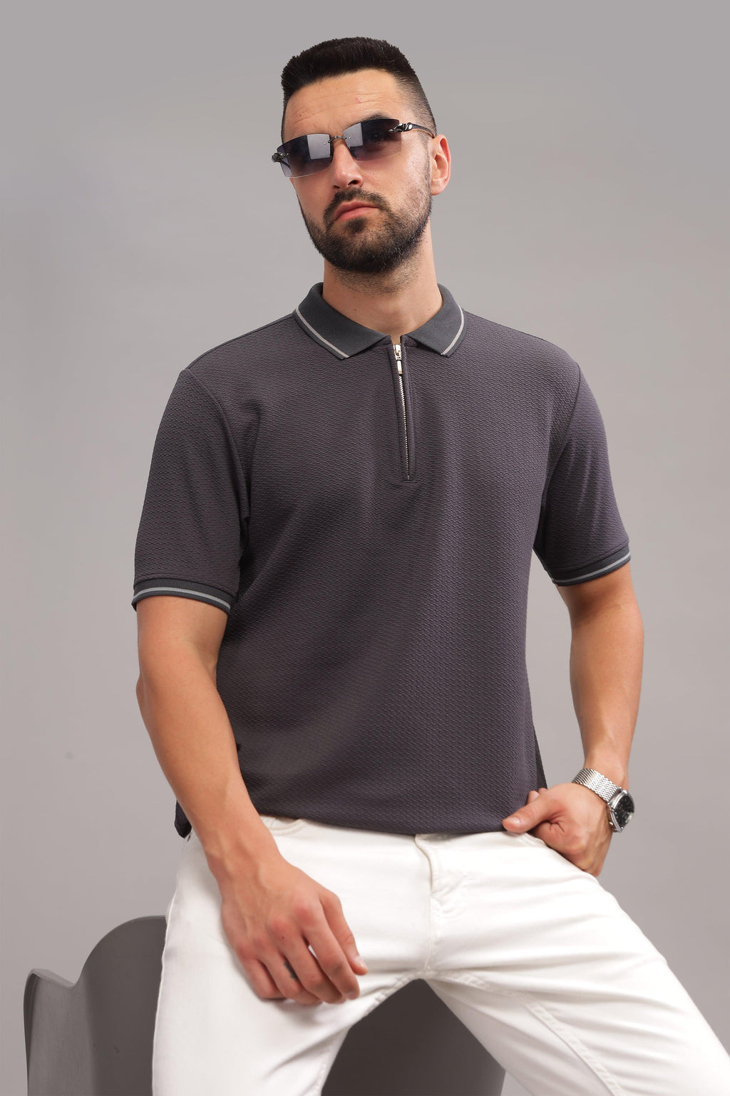 Wrinkle-free technology polo shirt
