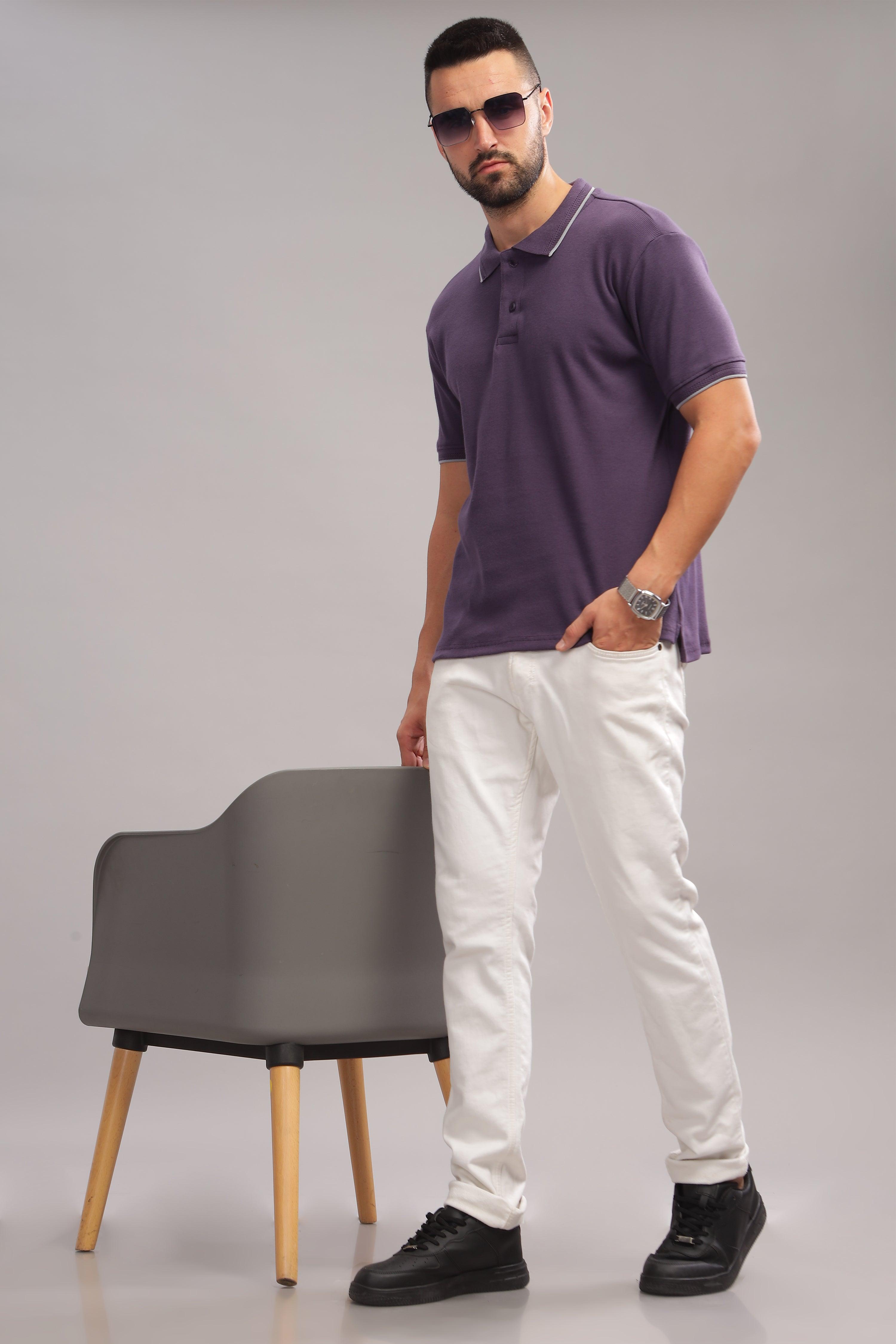 Half Sleeves mens polo shirt