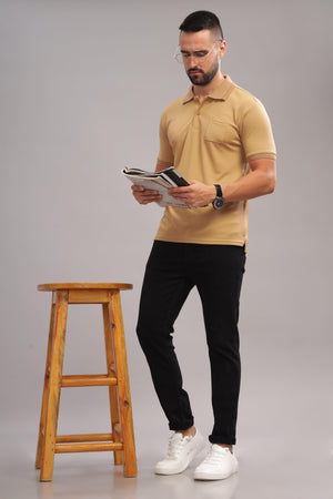 Camel Color polo shirt by cruzar