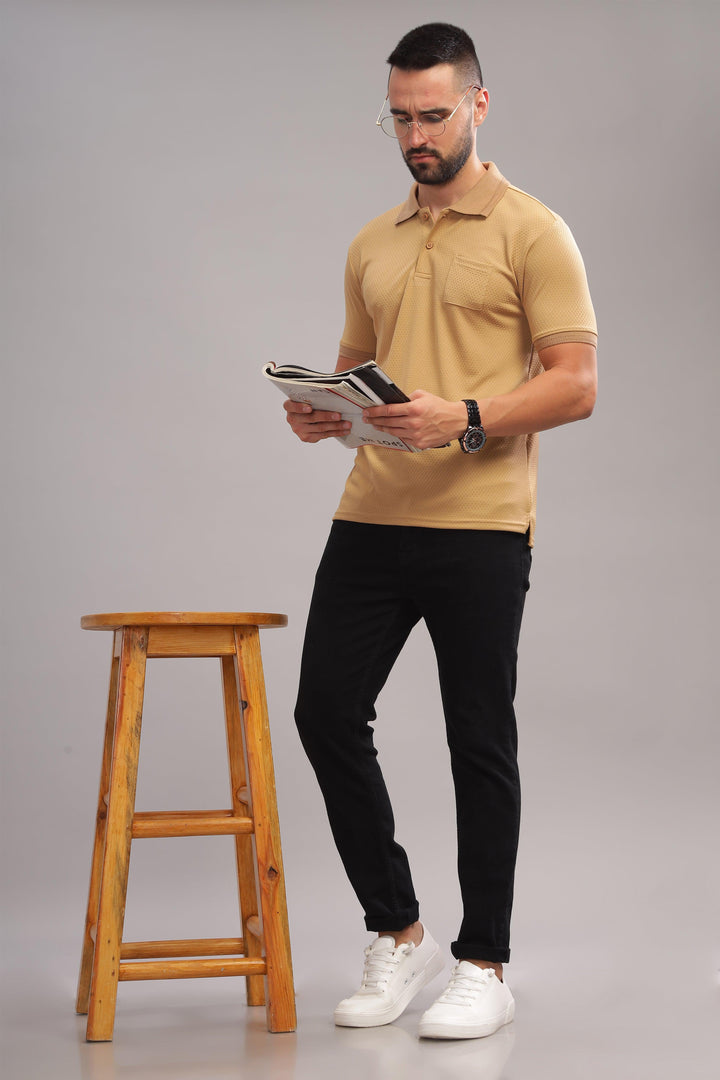 Camel Color polo shirt by cruzar