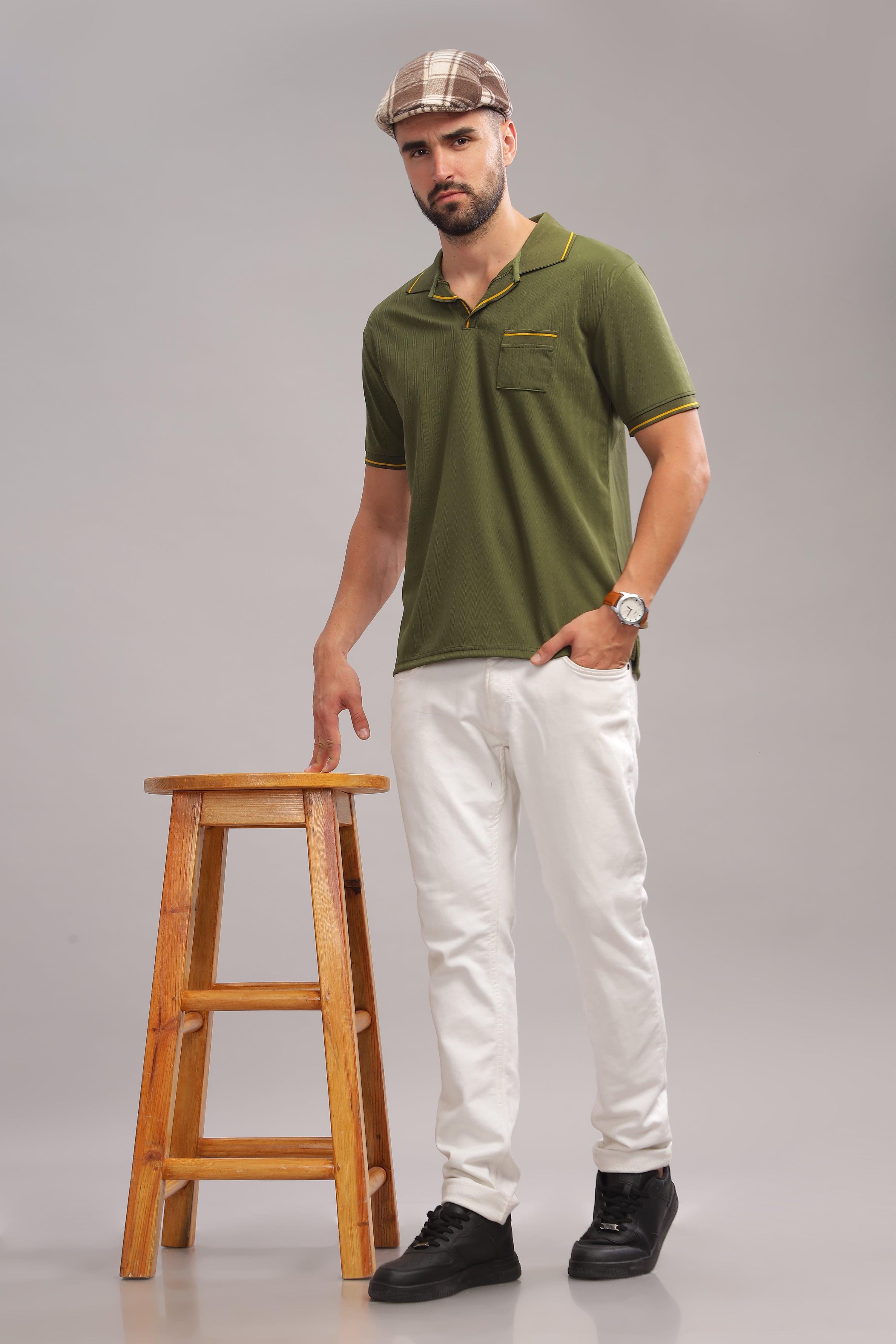 Olive Rogue Mens Polo Shirt