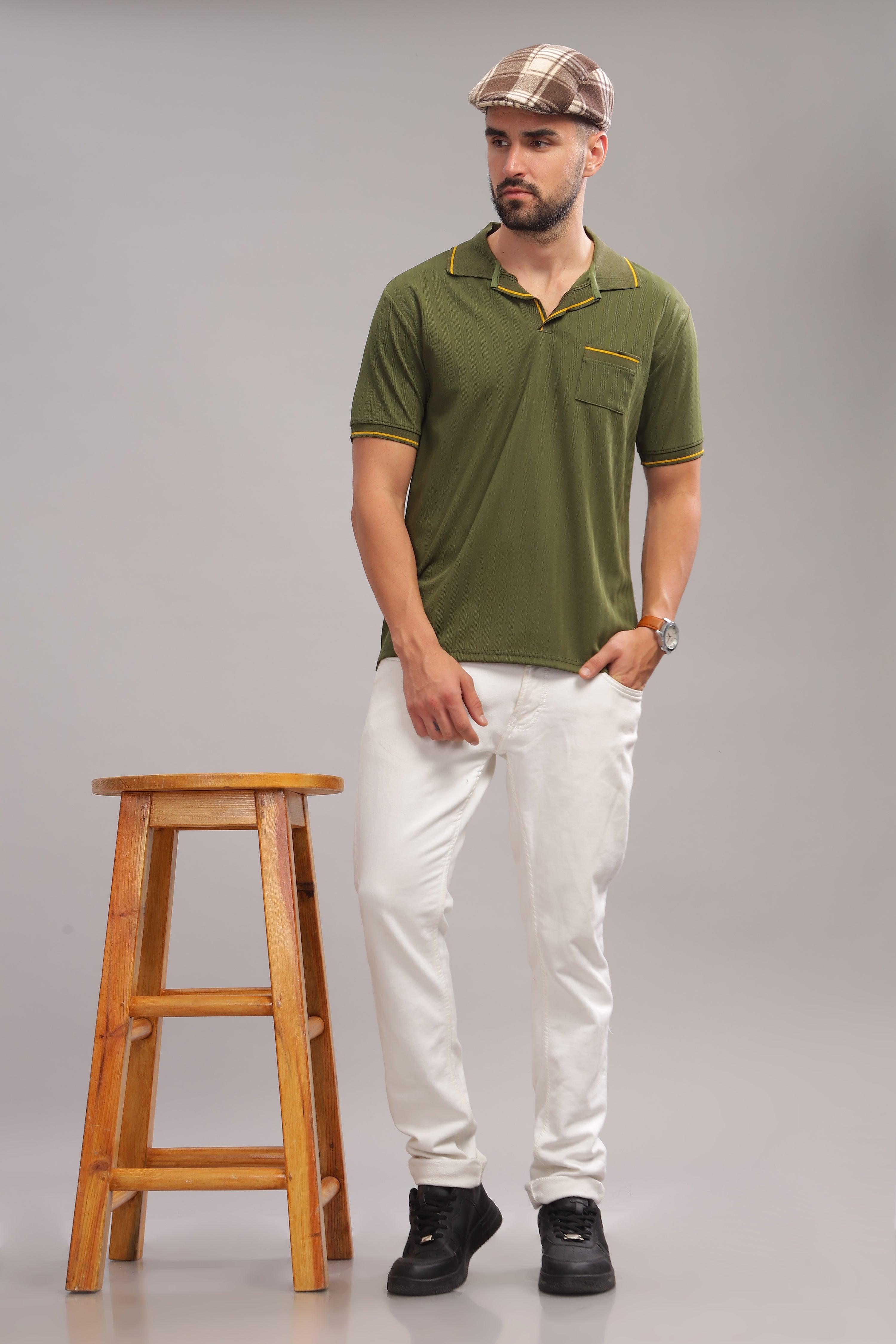 Olive Rogue Mens Polo Shirt