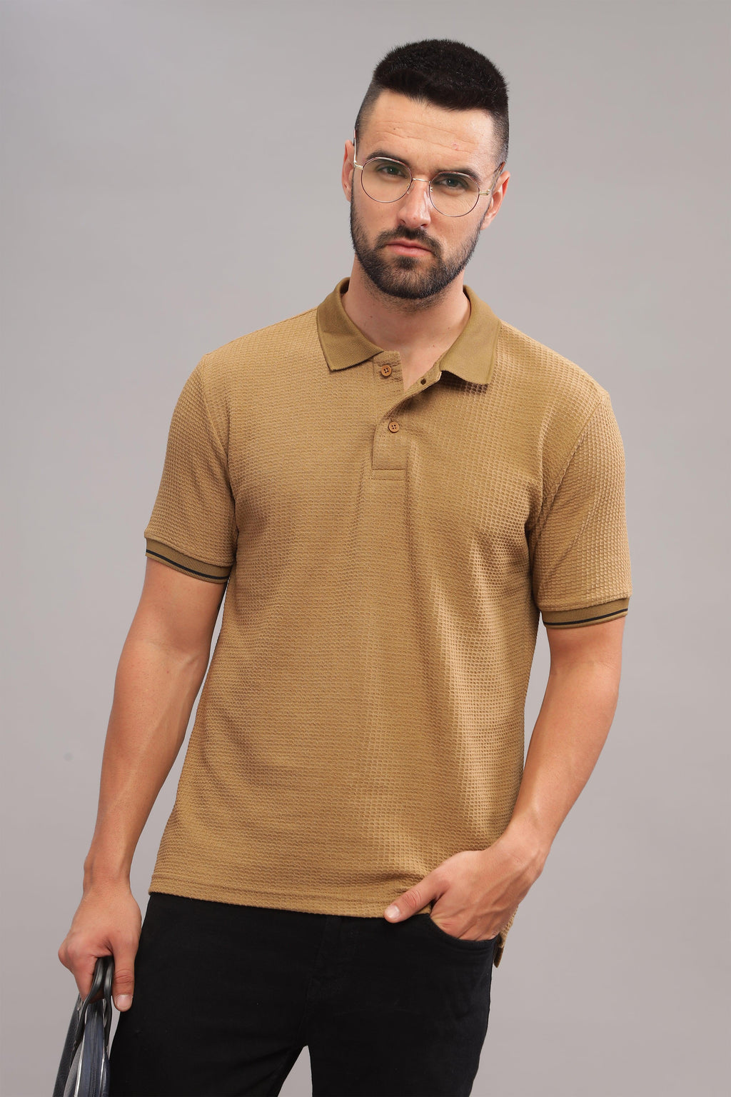 Brown Bean Mens Polo Shirt
