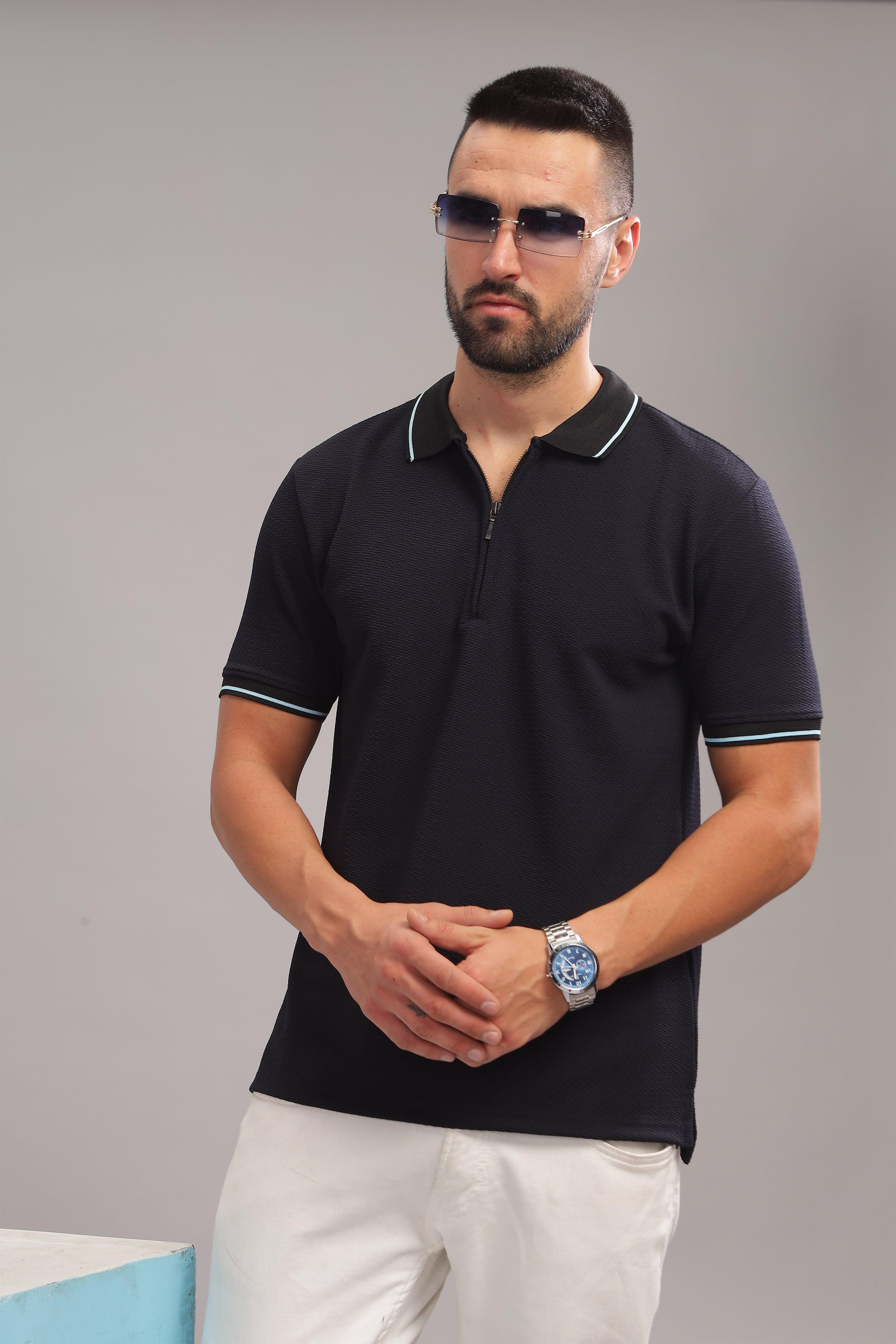 Half sleeves polo for versatile wear
