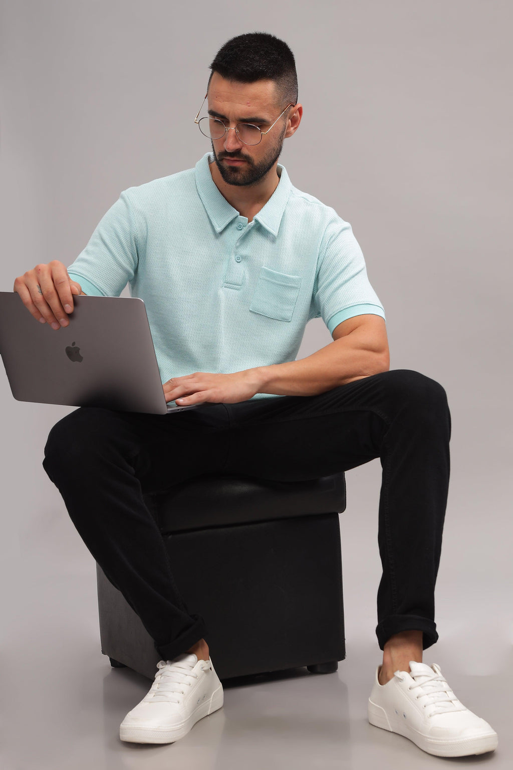 Aqua blue Polo TShirt