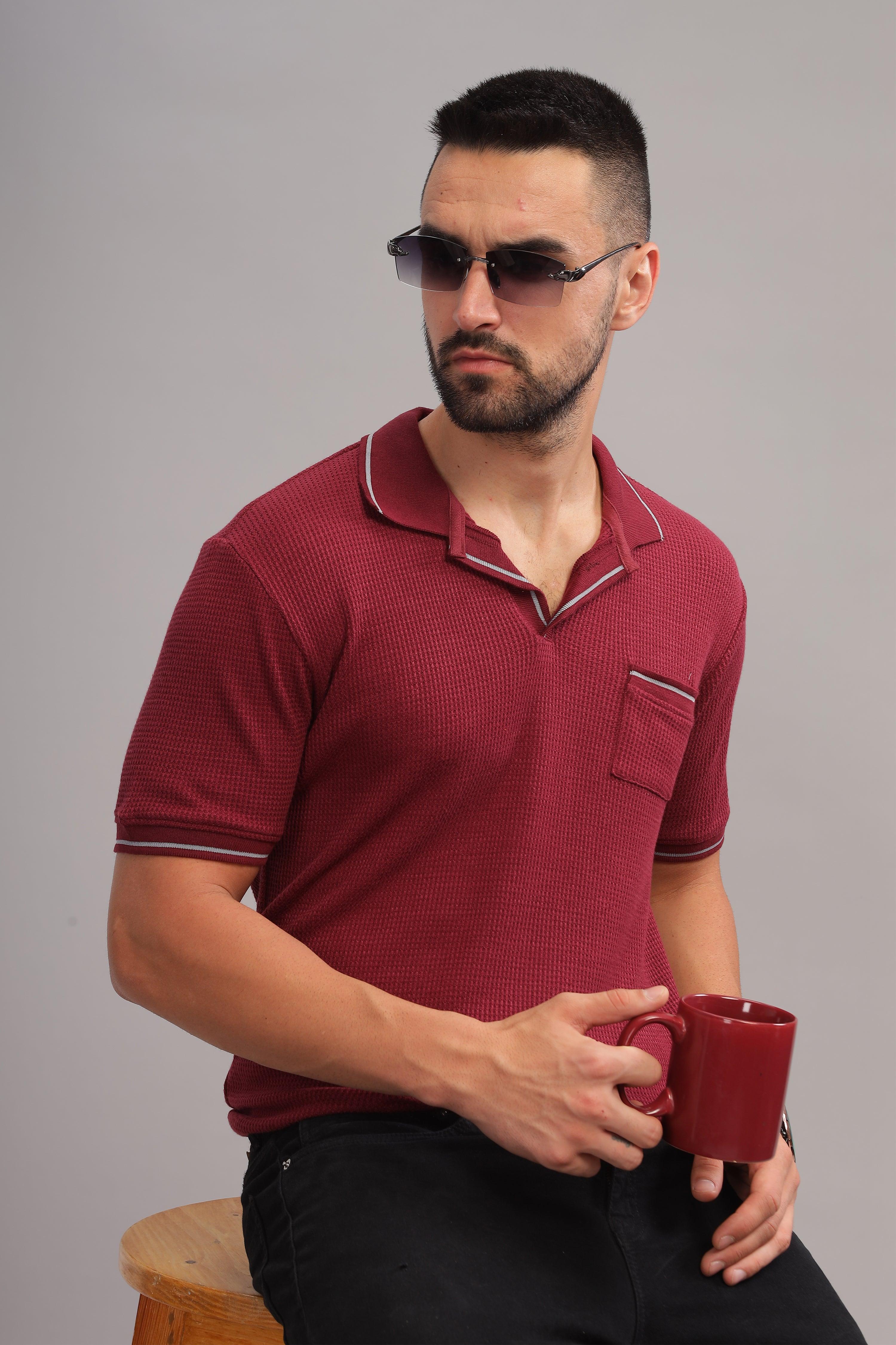 Mahagony Mustang Mens Polo Shirt