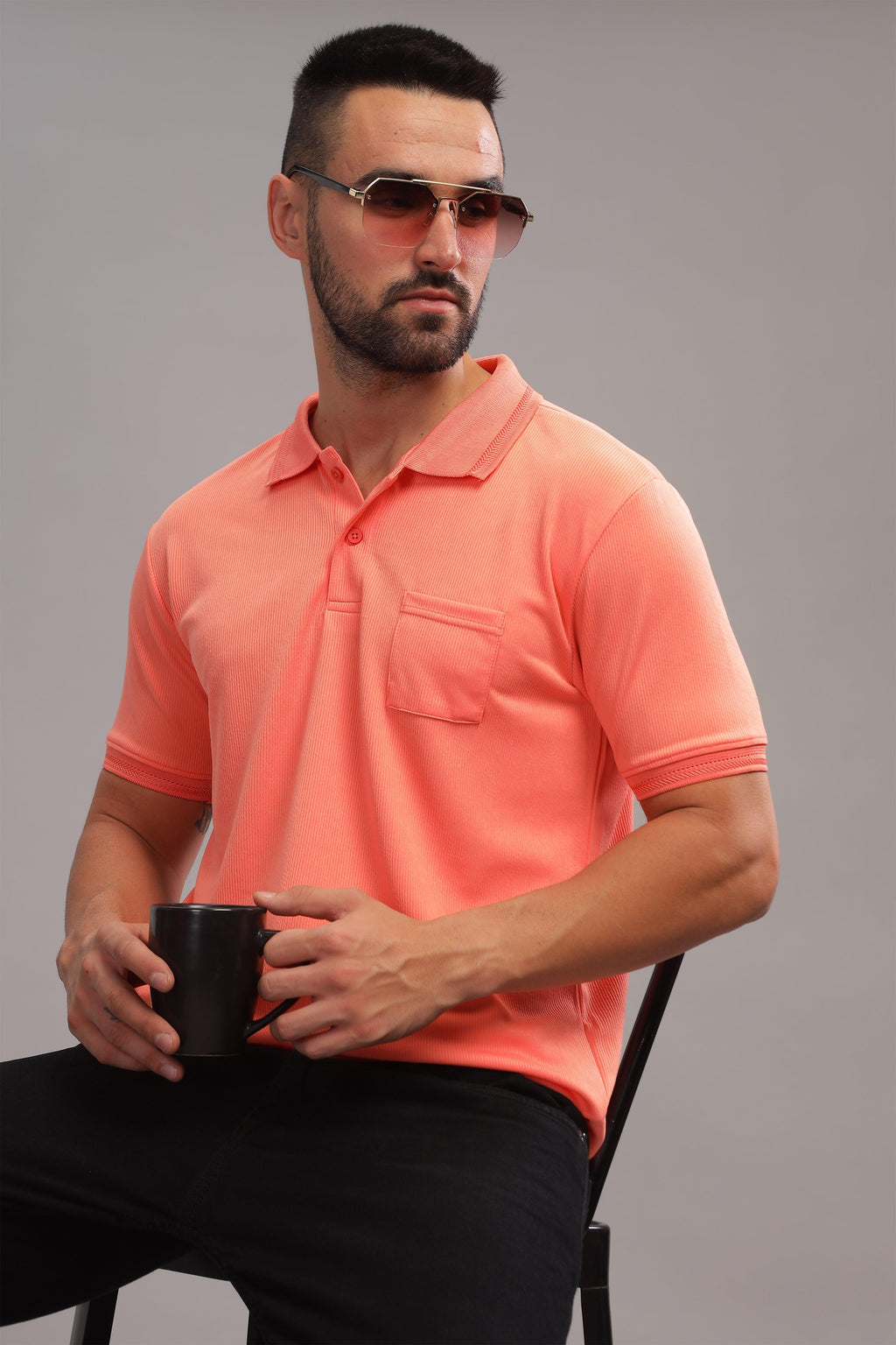 Wrinkle-Free Polo T-Shirt by that corner store