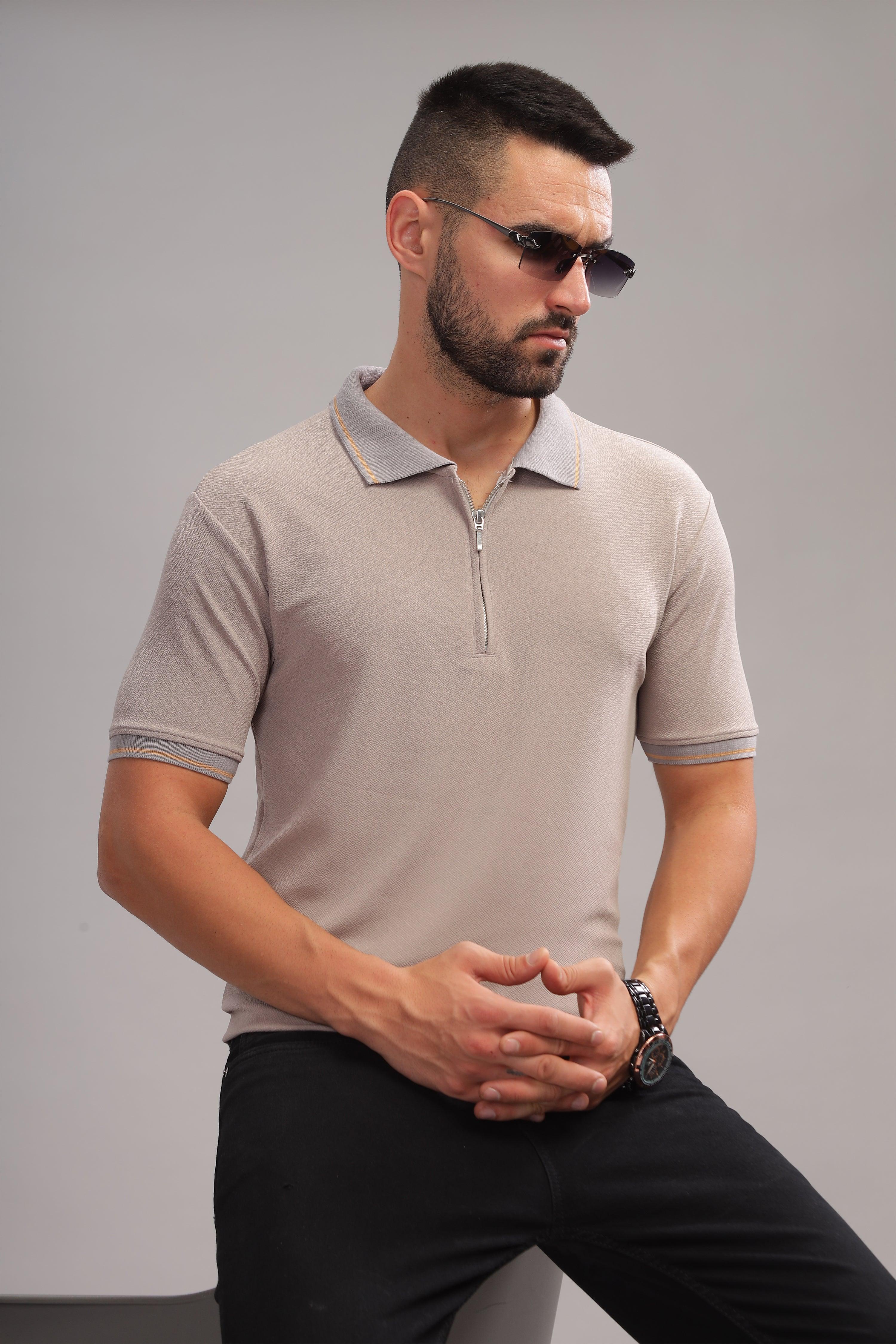 Luxurious cotton-rich fabric polo shirt by cruzar