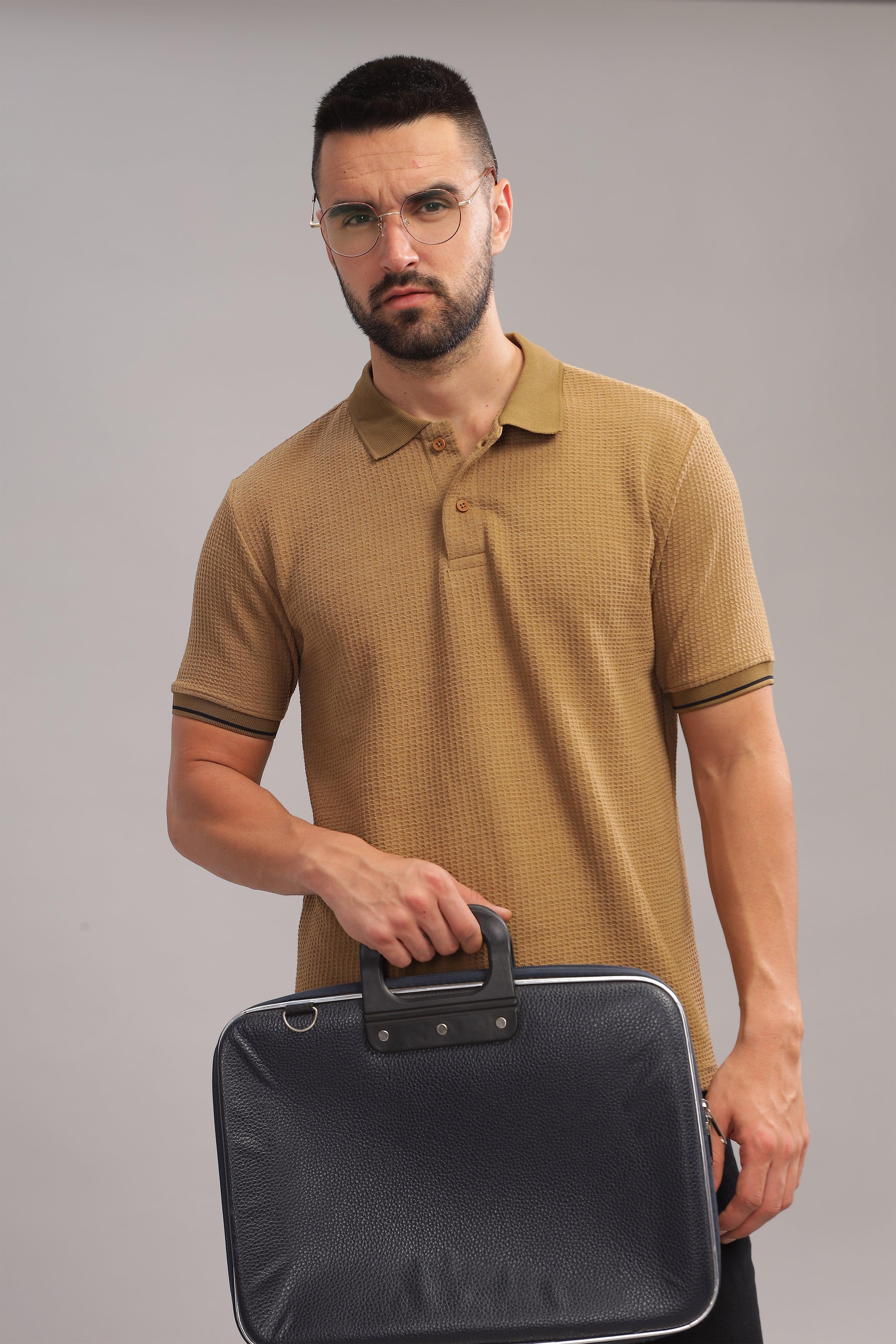 100% cotton fabric polo shirt