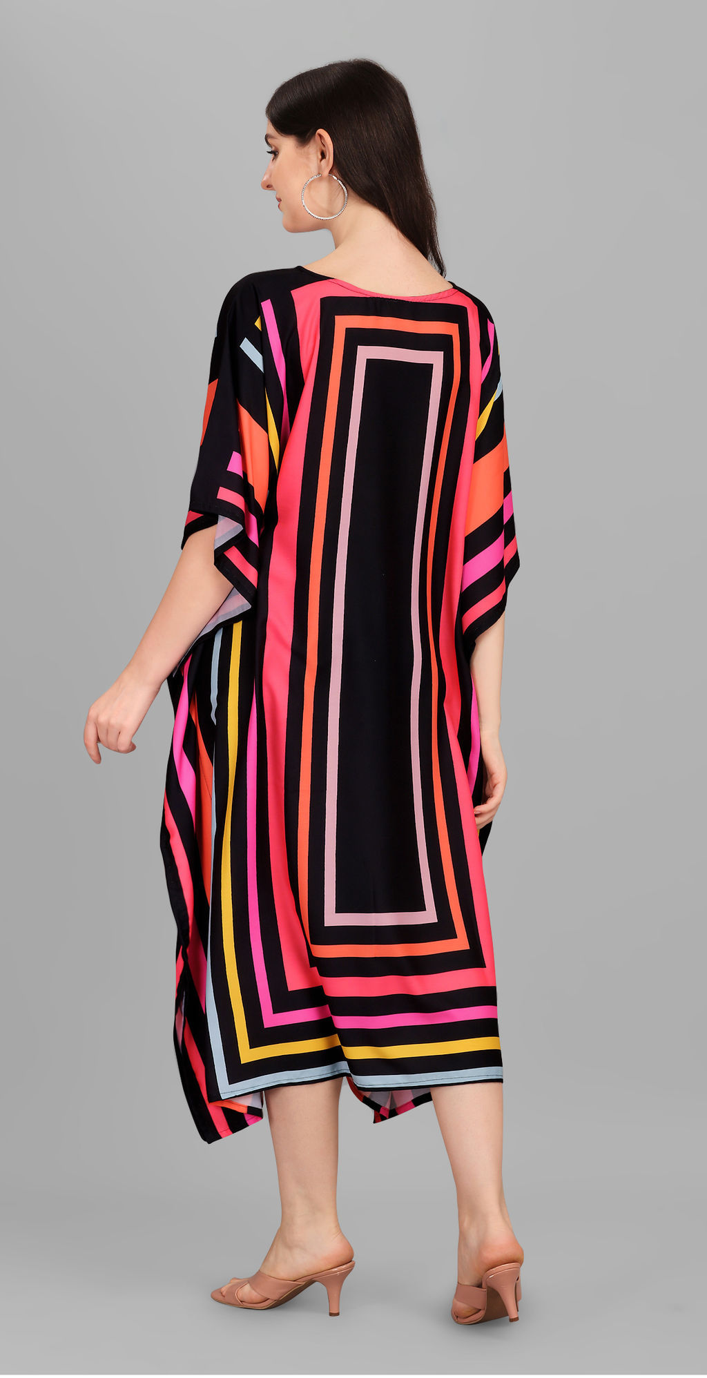Aurora Stripe Kaftan Dress