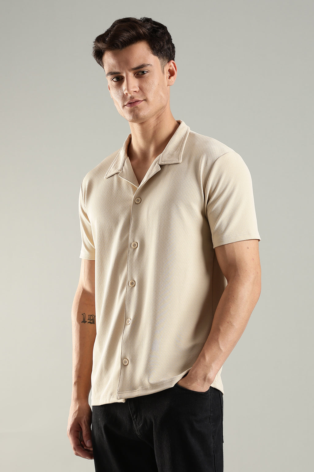 Oh Champ – Cuban Collar Shirt for Men