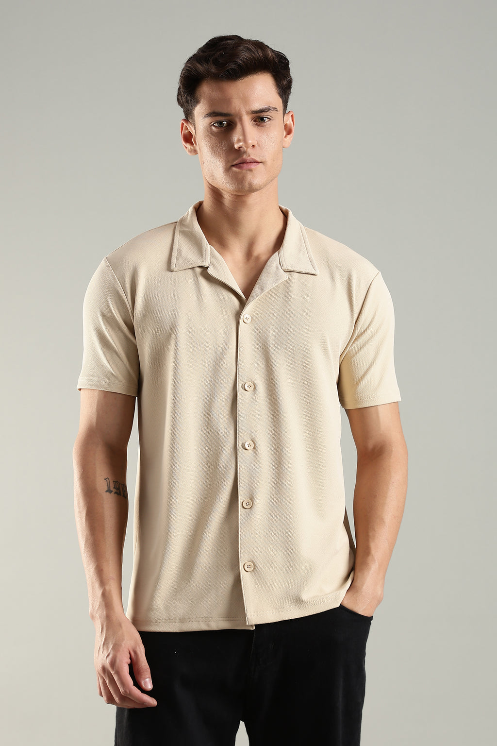 Oh Champ – Cuban Collar Shirt for Men
