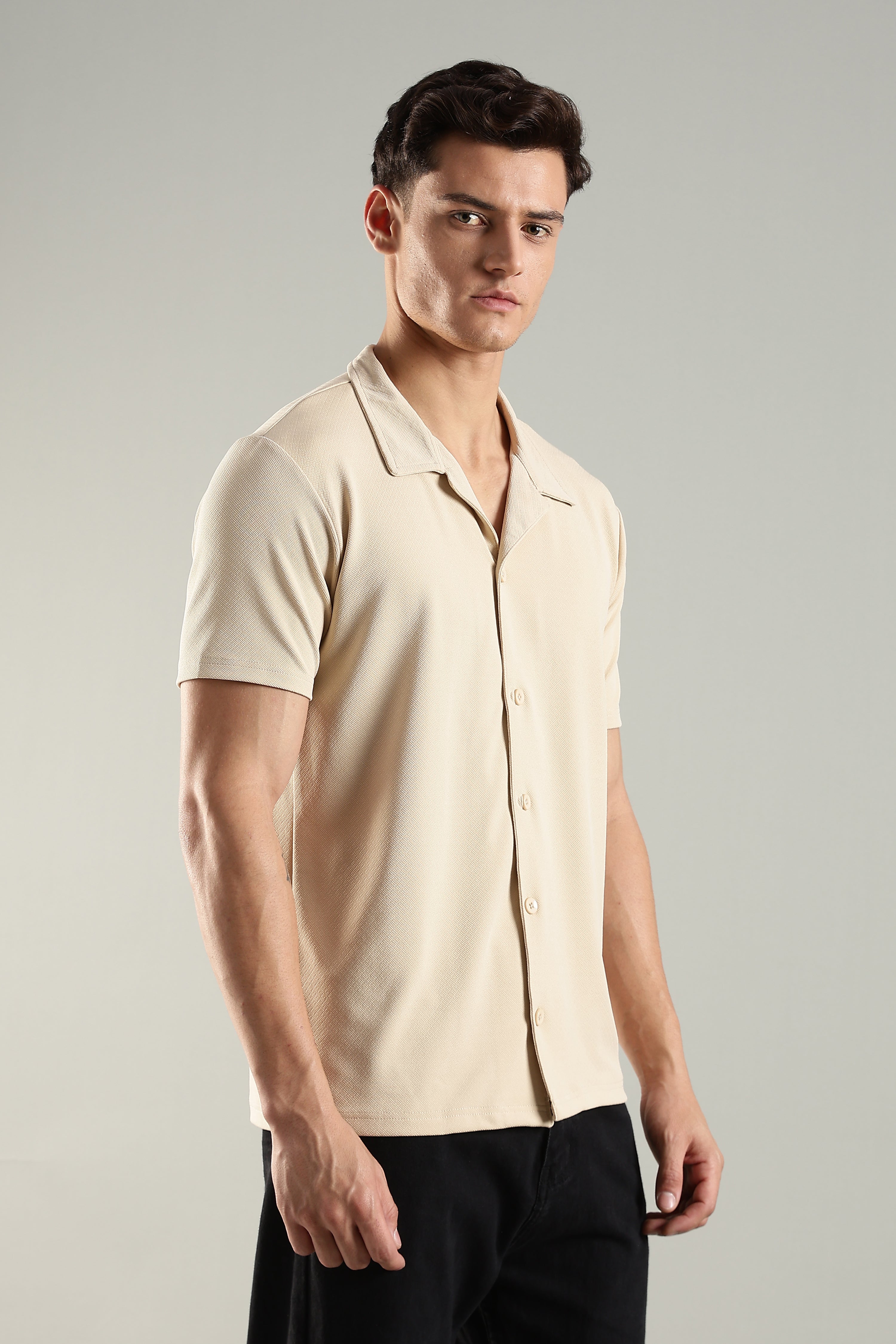 Oh Champ – Cuban Collar Shirt for Men