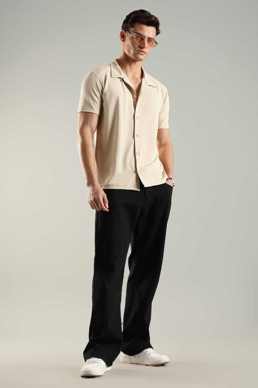 Oh Champ – Cuban Collar Shirt for Men