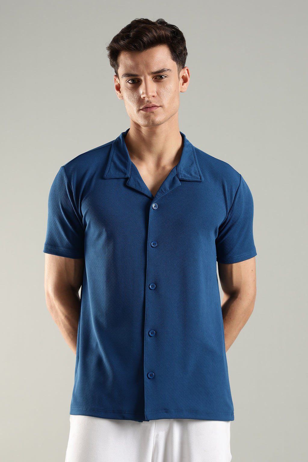 Urban Tide – Cuban Collar Shirt for Men