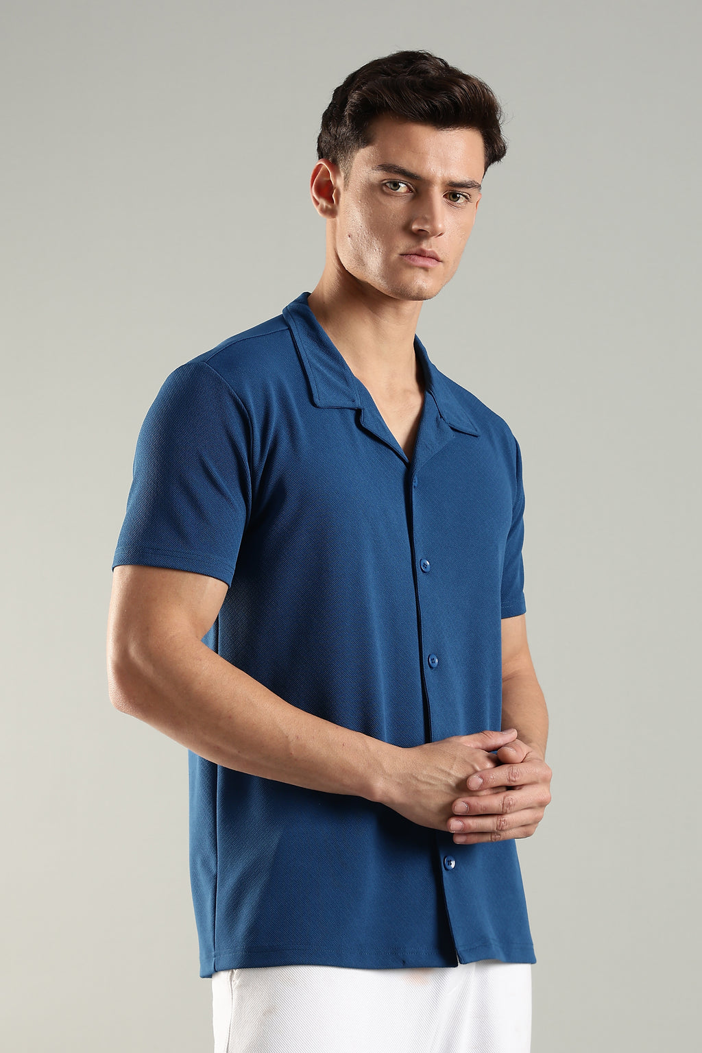 Urban Tide – Cuban Collar Shirt for Men