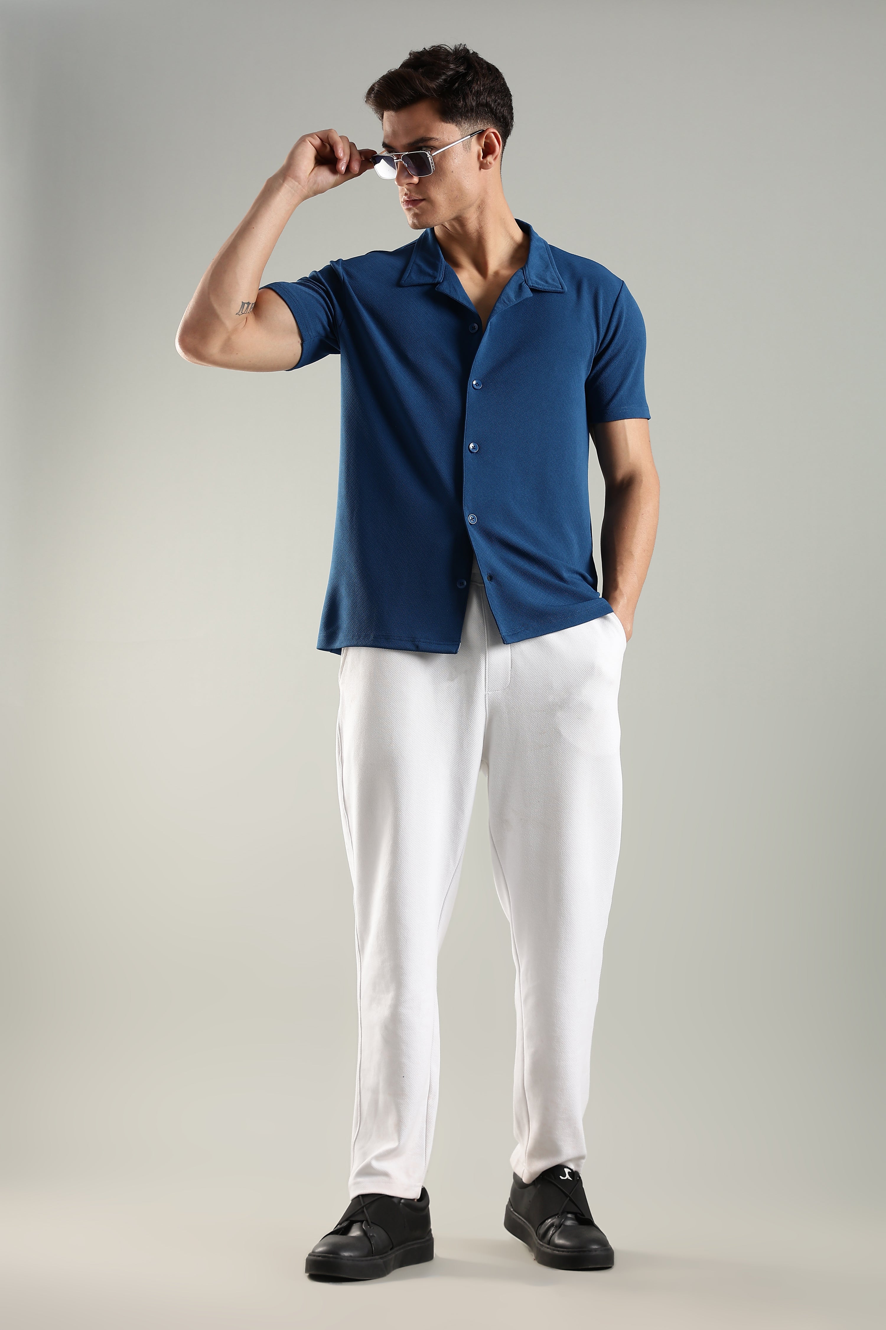 Urban Tide – Cuban Collar Shirt for Men