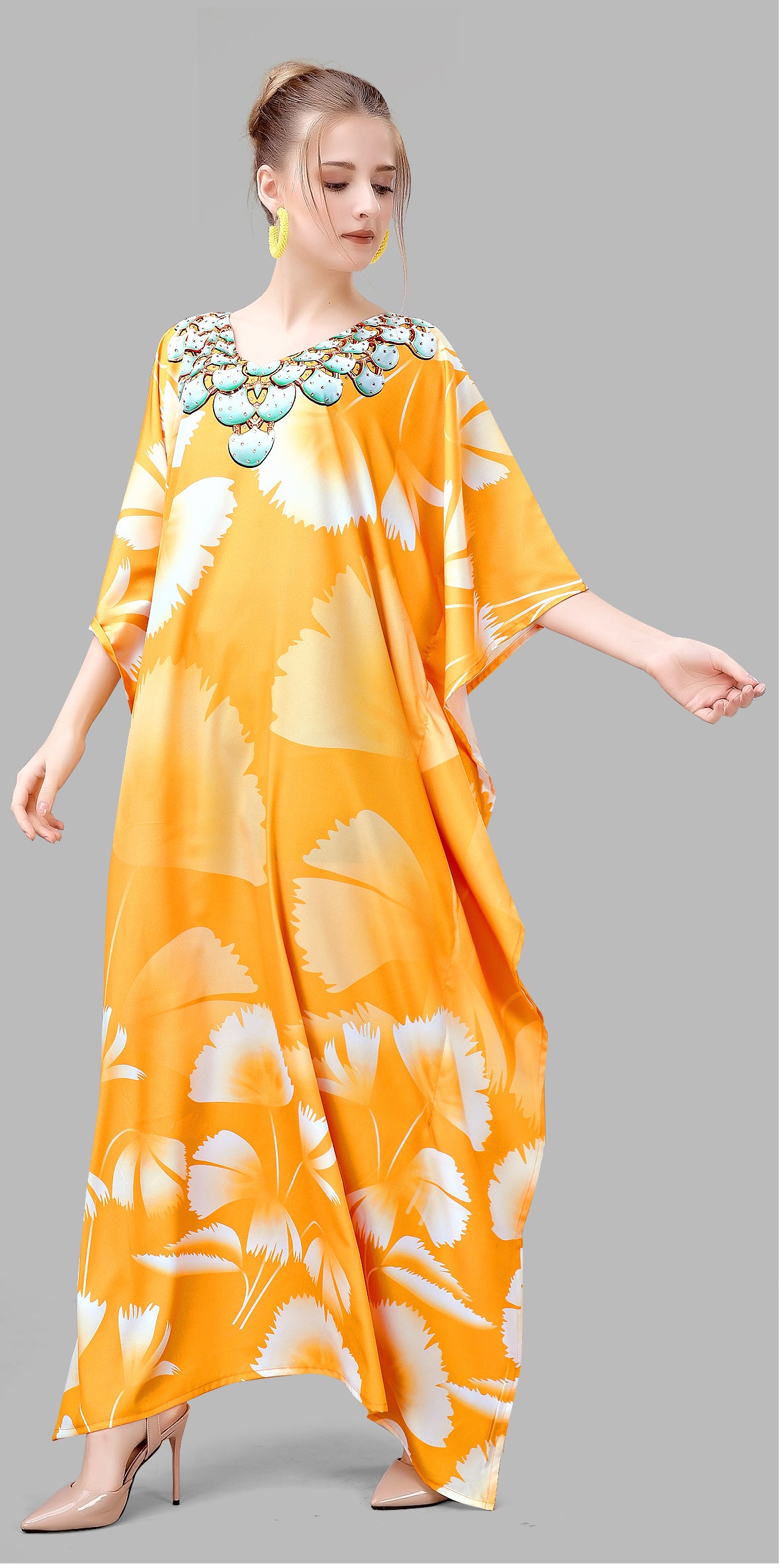 Summer Sunset Flowing Kaftan