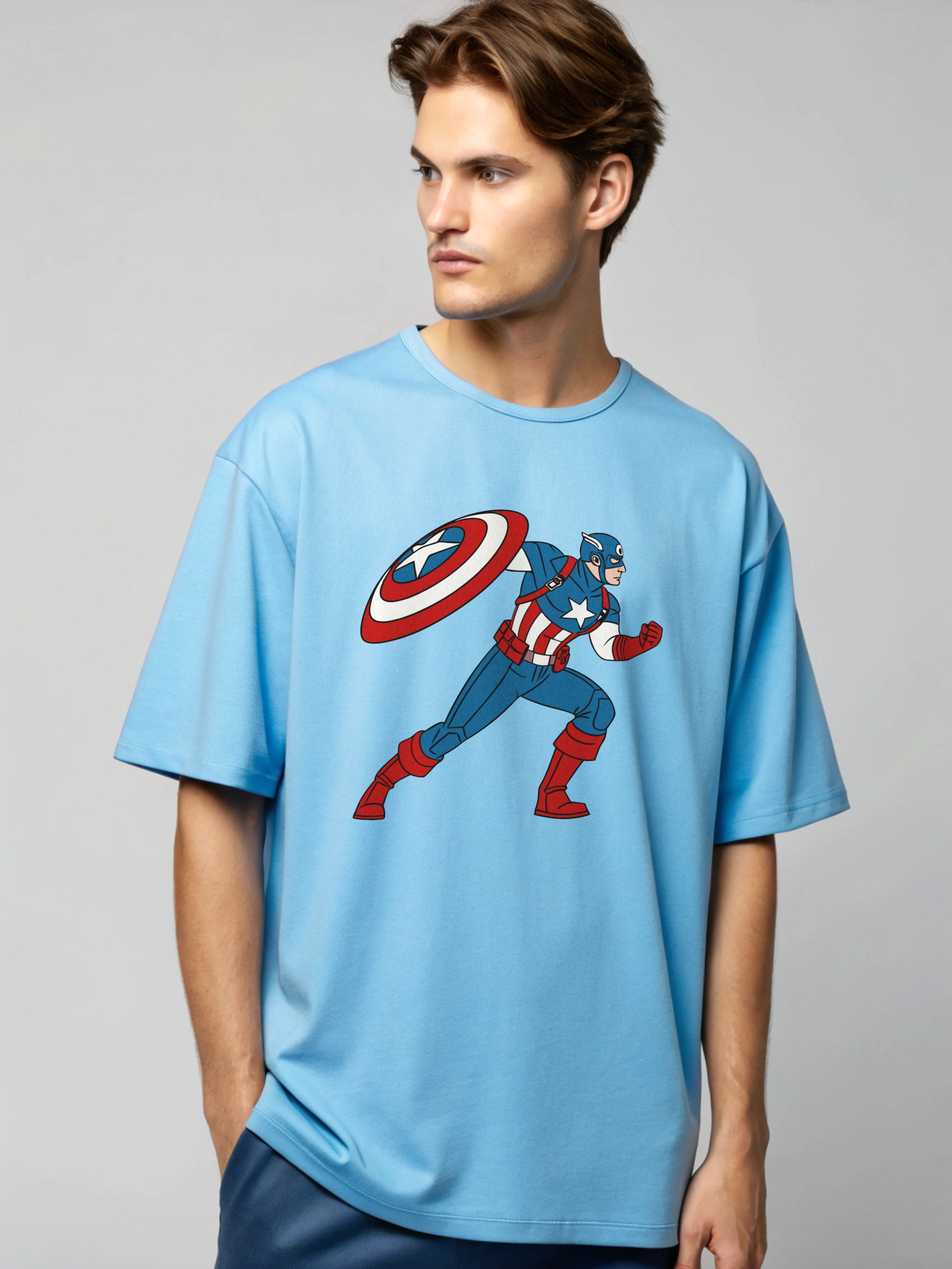 Captain America Shield Oversized T-Shirt