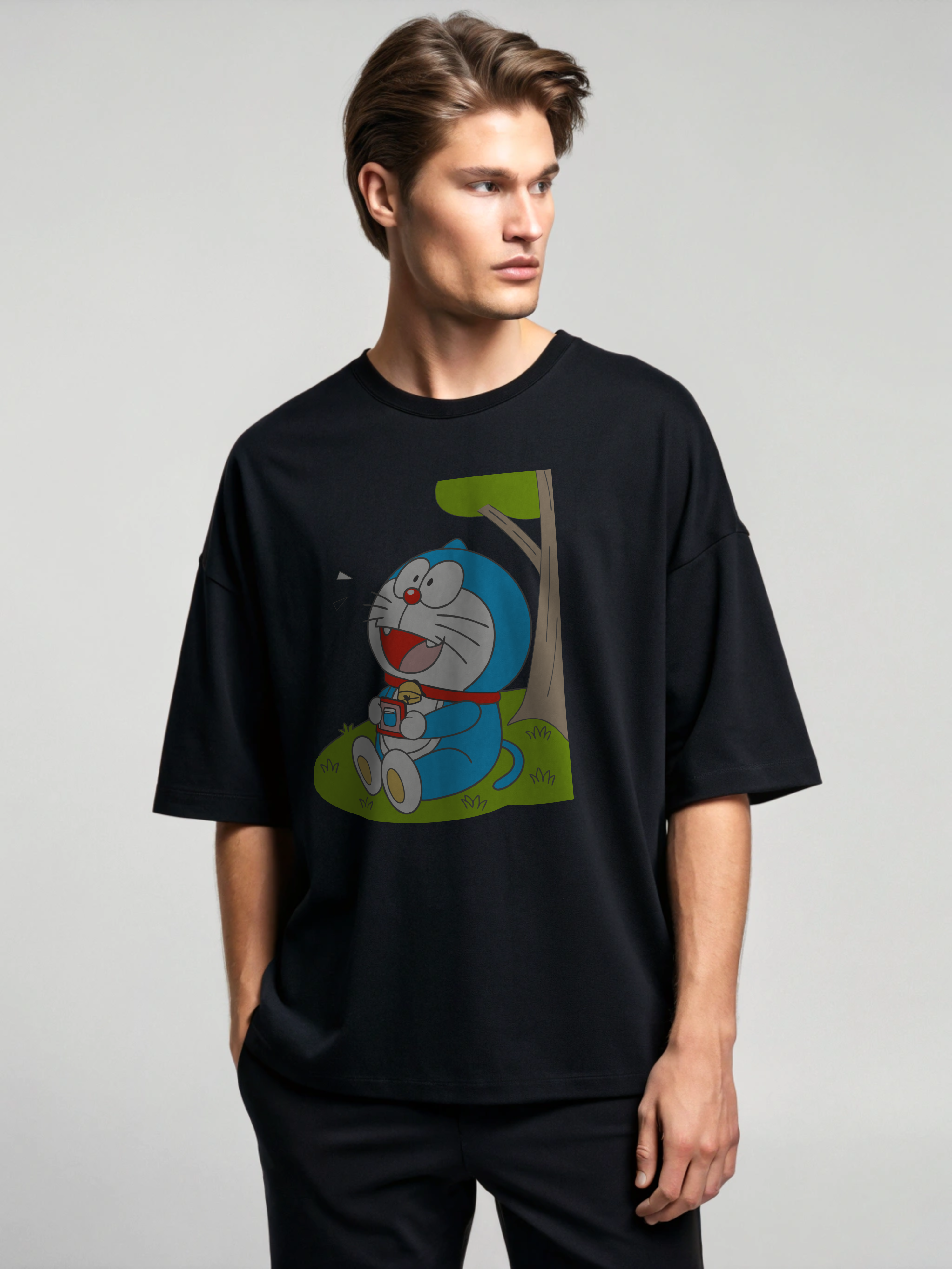 Dreamland Chill Tee – Doraemon Under the Tree