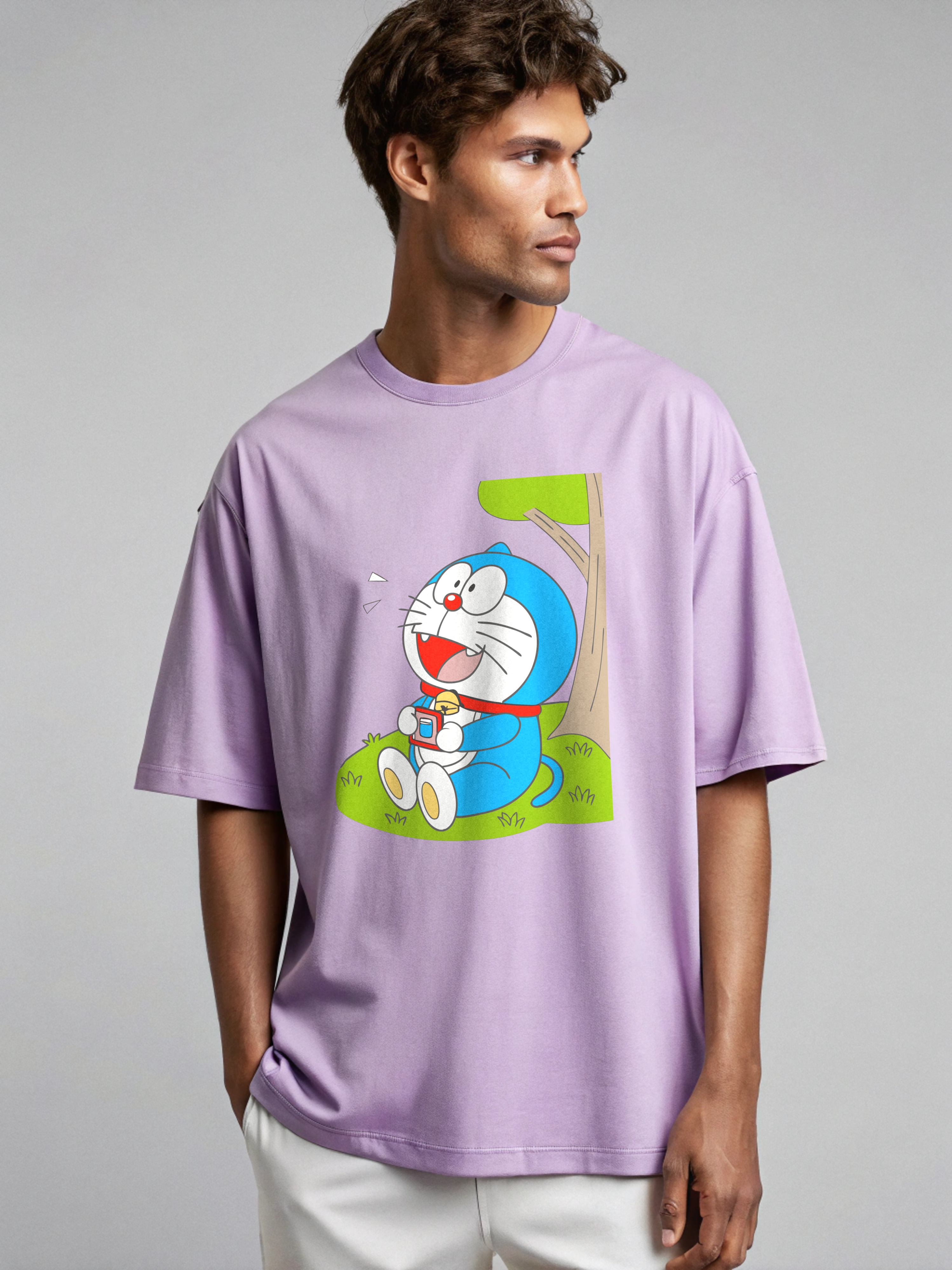 Dreamland Chill Tee – Doraemon Under the Tree