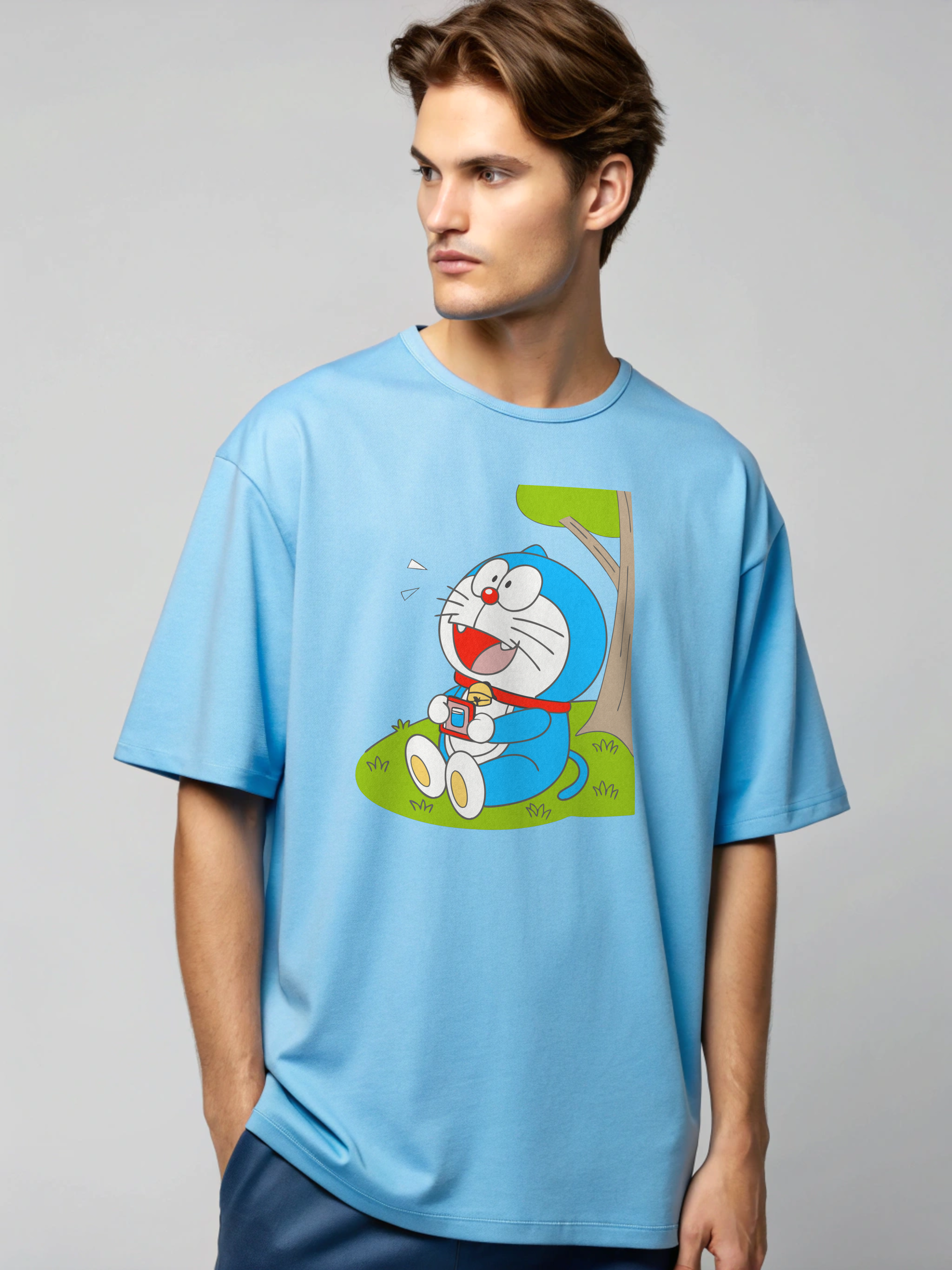 Dreamland Chill Tee – Doraemon Under the Tree