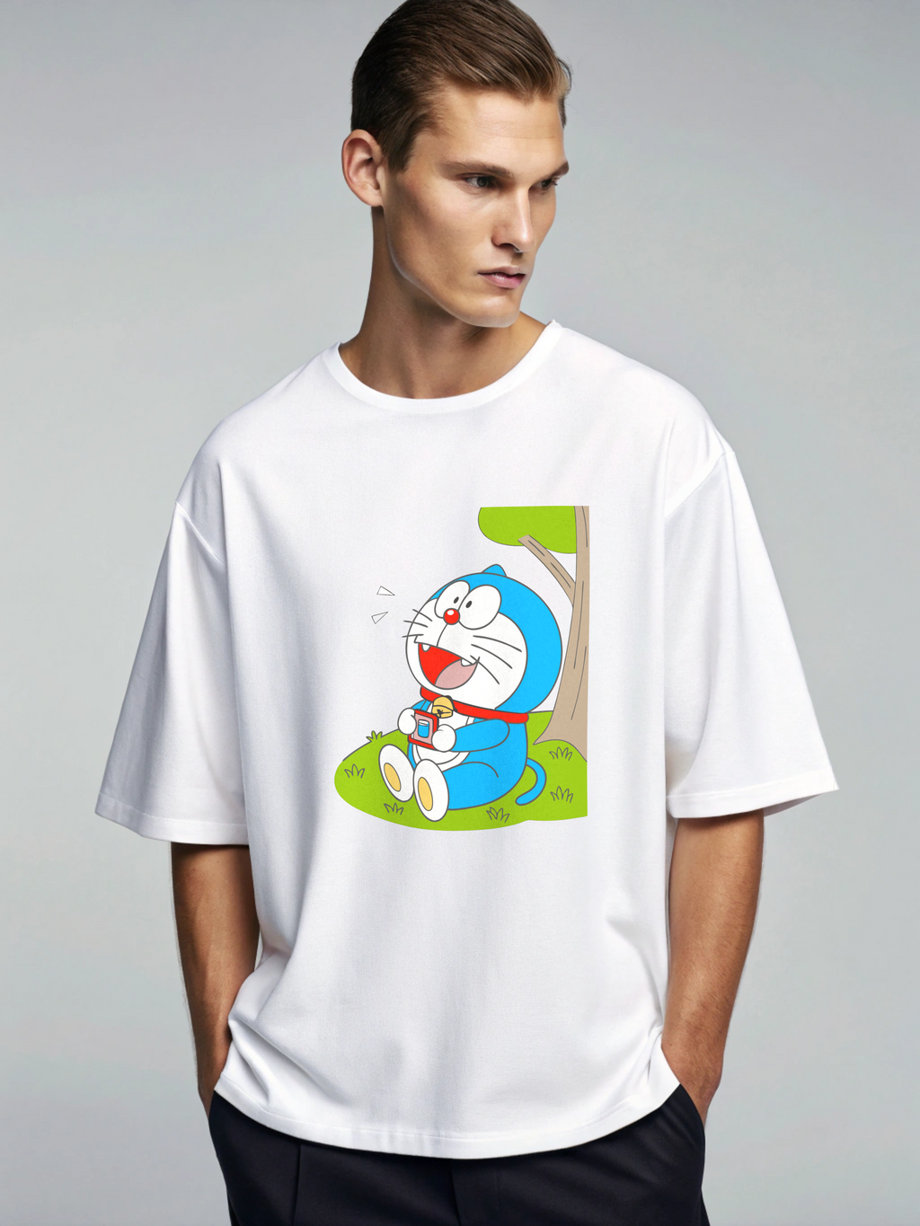 Dreamland Chill Tee – Doraemon Under the Tree