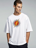 Flash Logo Oversized Graphic T-Shirt