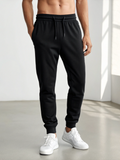 All-Day Flex: Premium Cotton Men’s Joggers Black