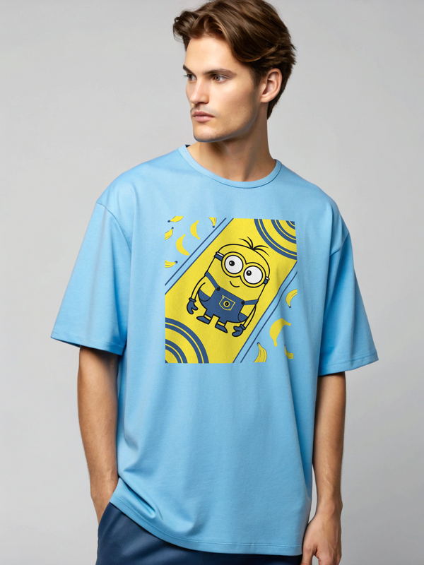 Minion Tripping Bananas Oversized T-Shirt