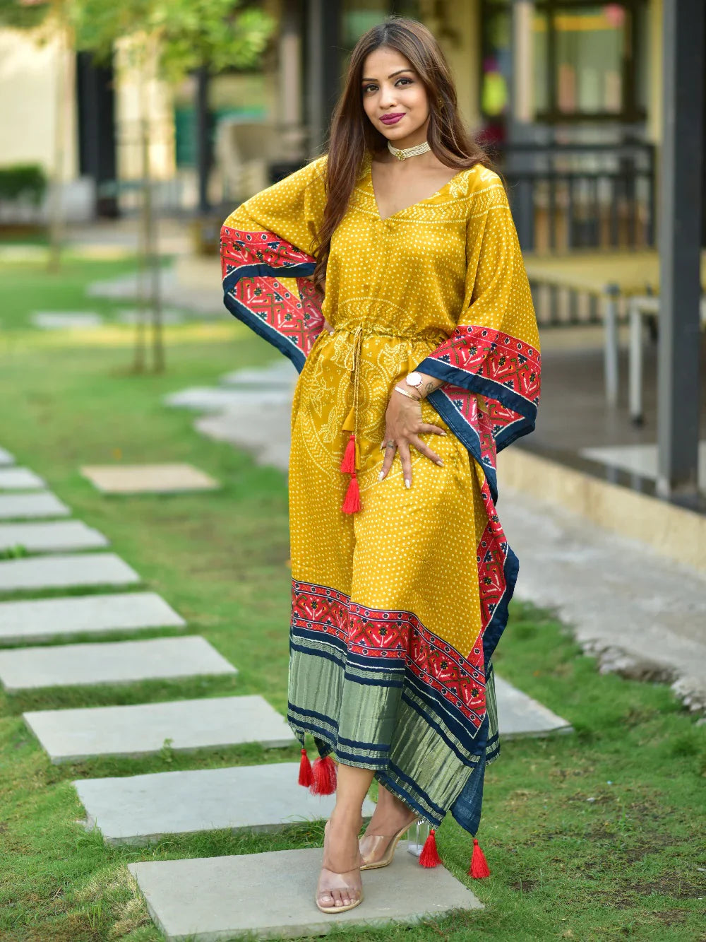 Saffron Radiance Kaftan