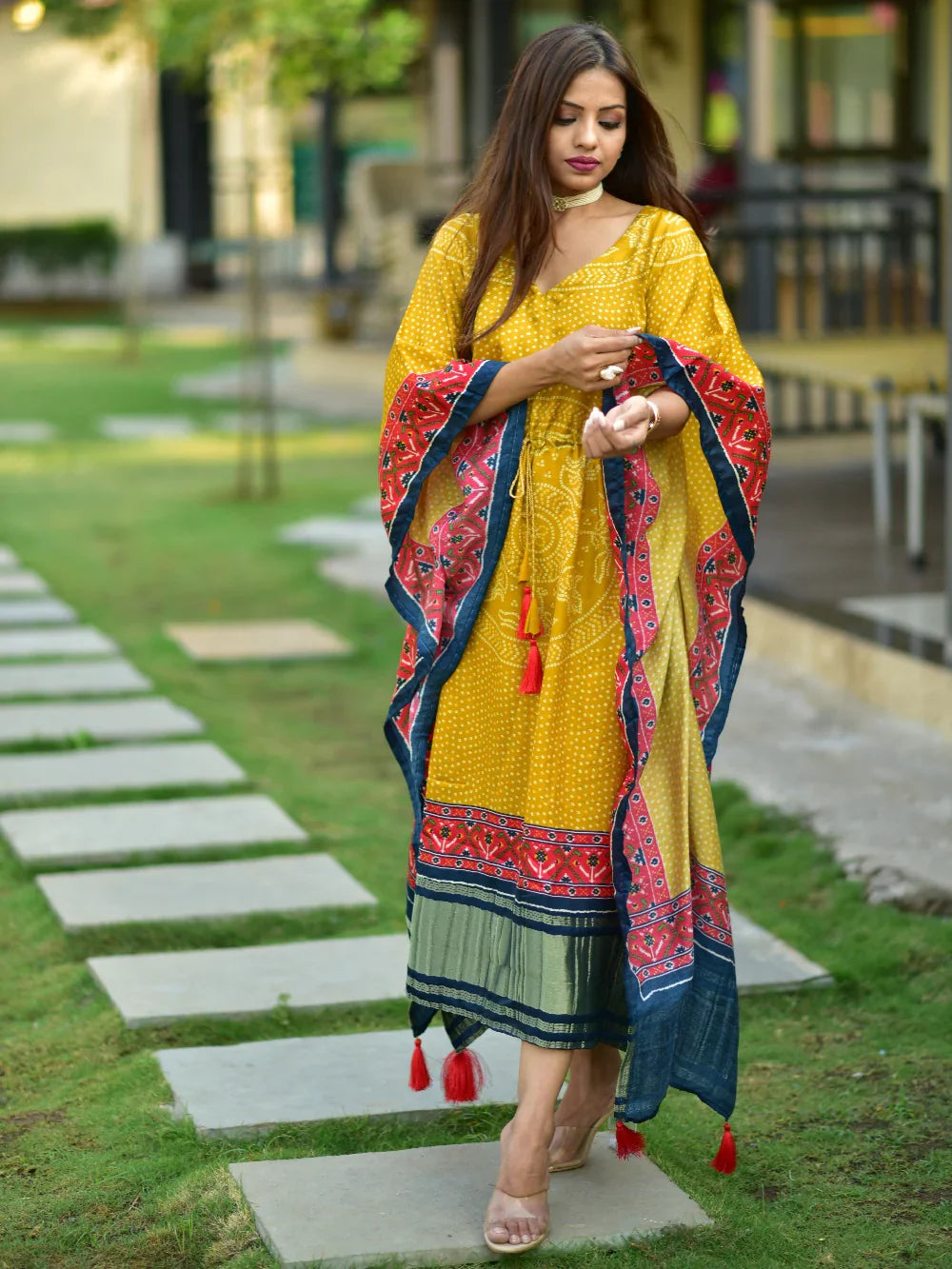 Saffron Radiance Kaftan