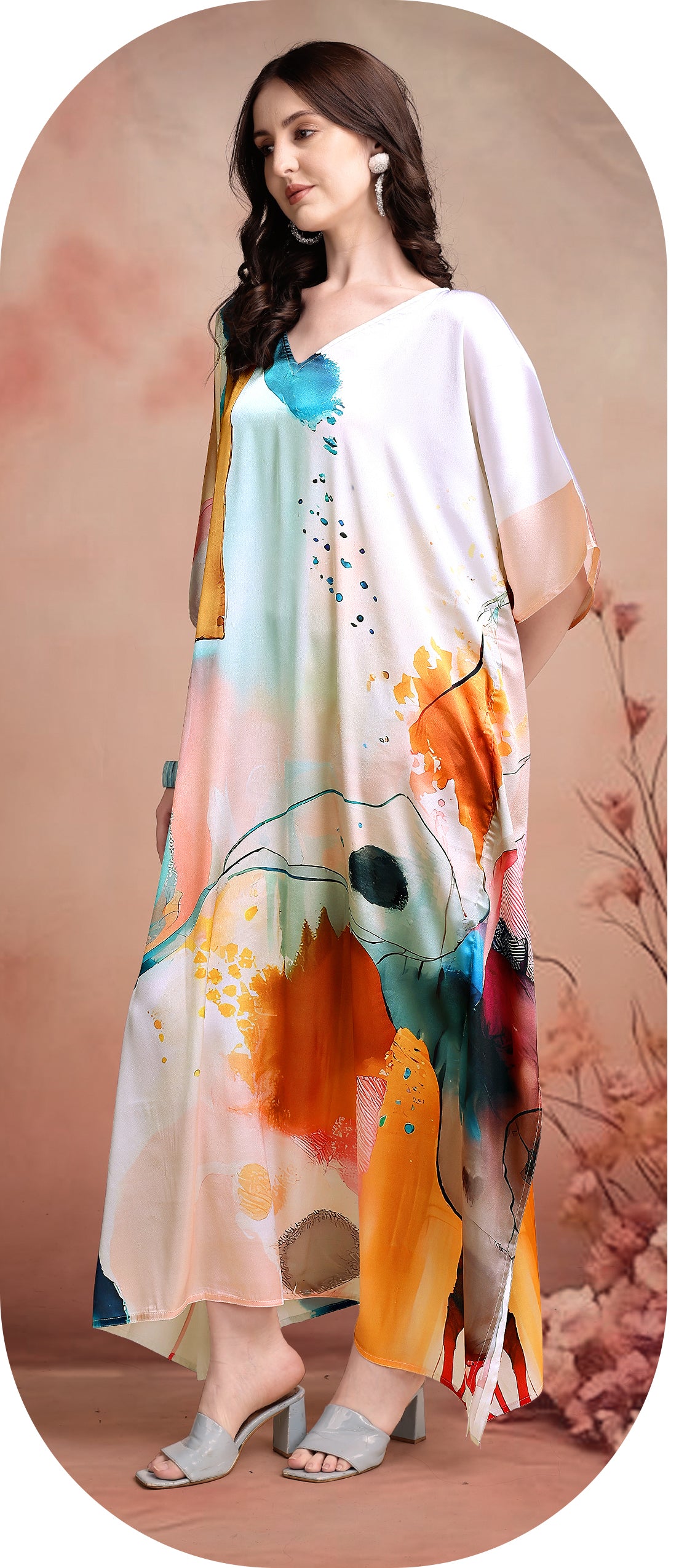Obsidian Bloom Kaftan