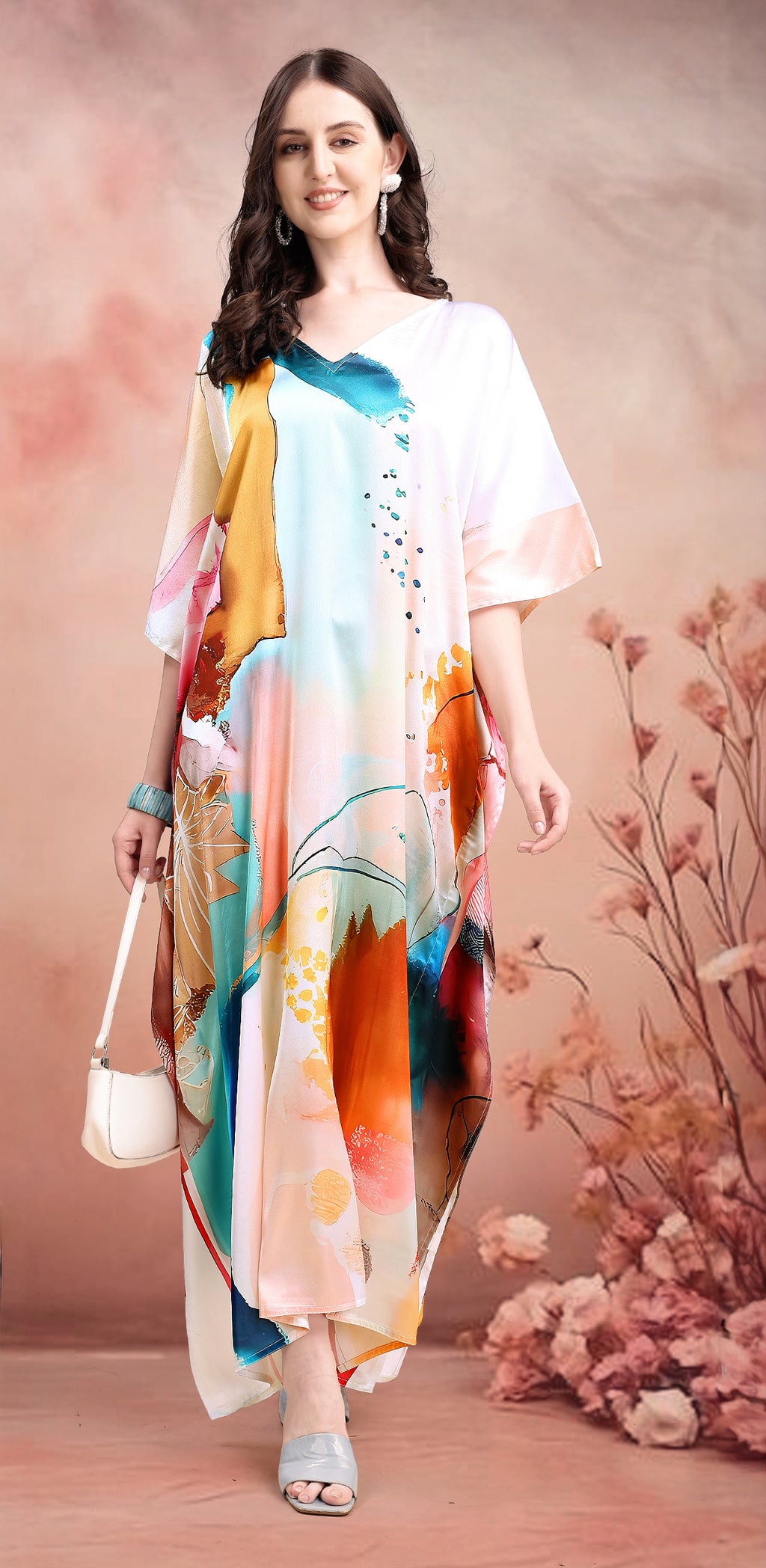 Obsidian Bloom Kaftan